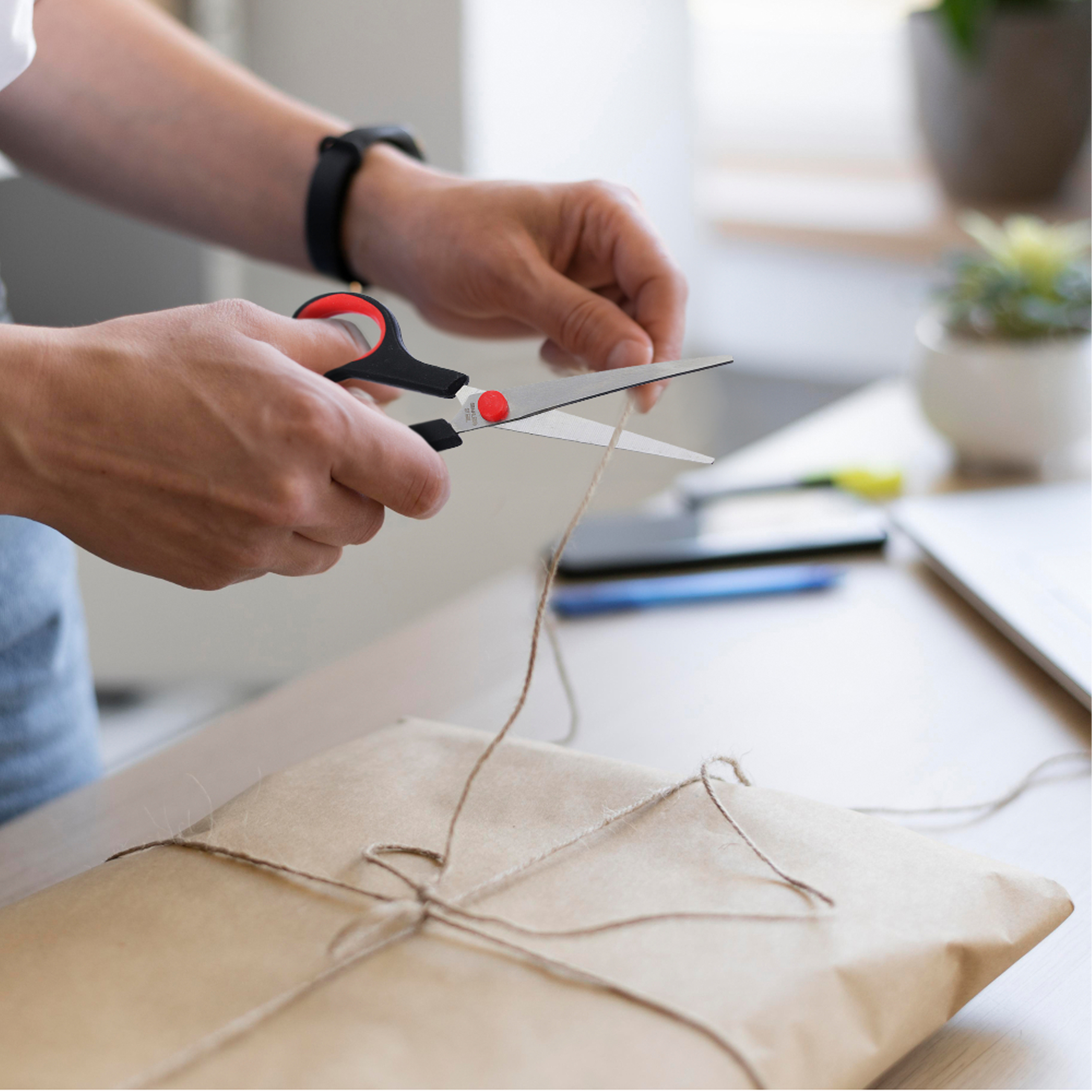 NOŻYCZKI BIUROWE SZKOLNE ZESTAW NOŻYCZEK 3 SZTUKI UNIWERSALNE DO SZKOŁY - obrazek 6