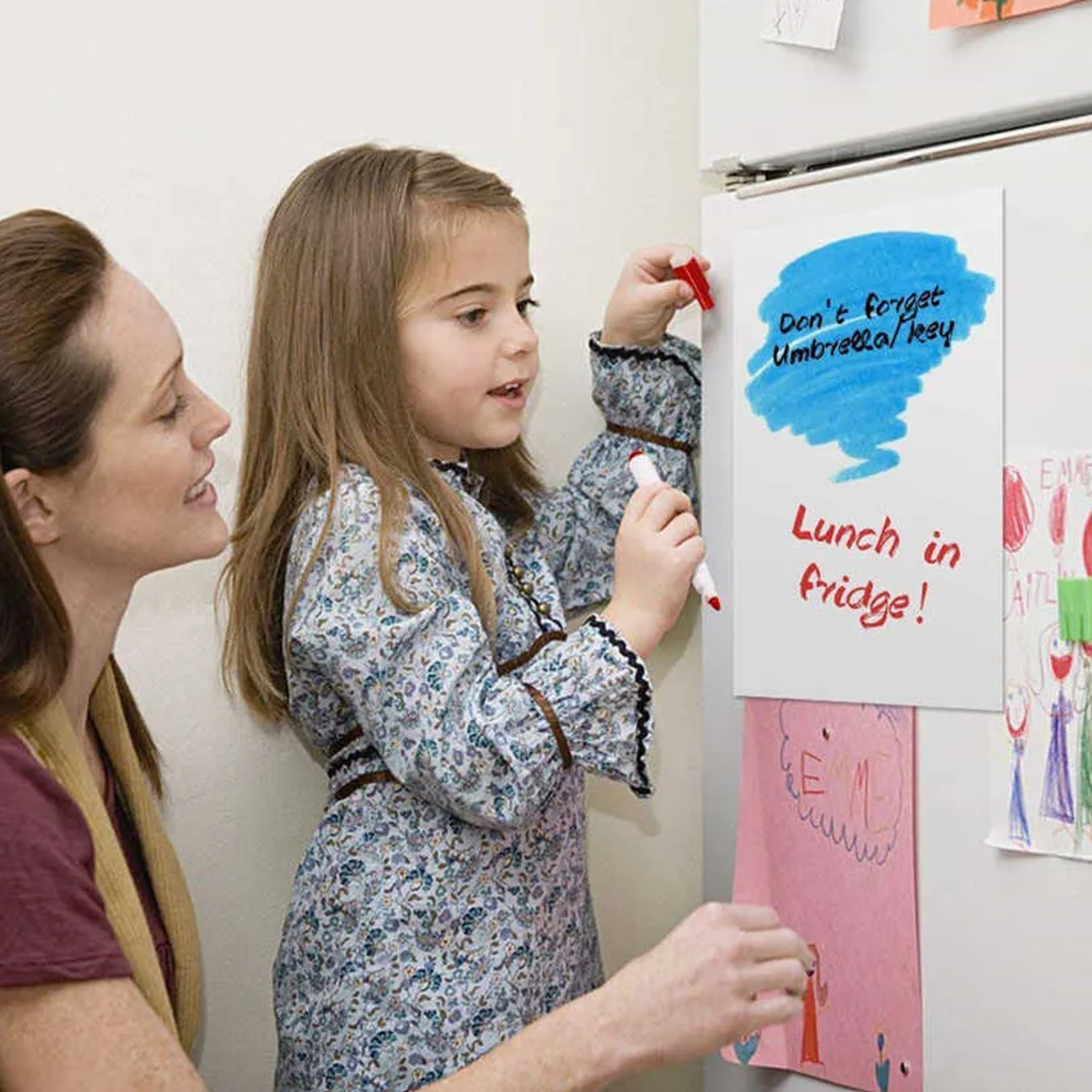 Markery Pisaki Mazaki Suchościeralne Zmywalne do Tablic 12 szt Mix Kolorów - obrazek 10