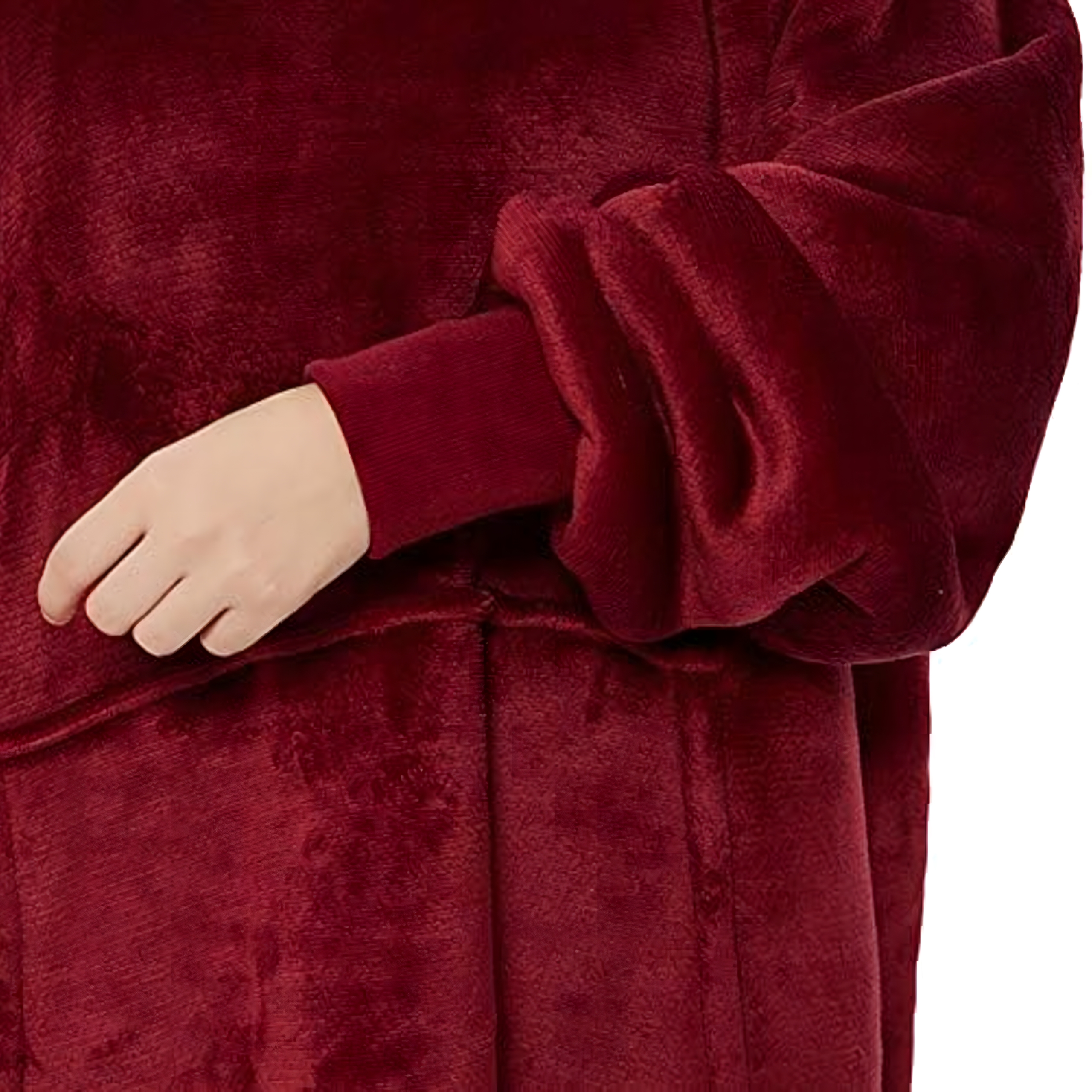 DUŻA BLUZA KOC KOCOBLUZA OVERSIZE GRUBA Z KAPTUREM SZLAFROK DAMSKA MĘSKA - obrazek 4