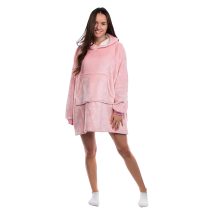 DUŻA BLUZA KOC KOCOBLUZA OVERSIZE GRUBA Z KAPTUREM SZLAFROK DAMSKA MĘSKA