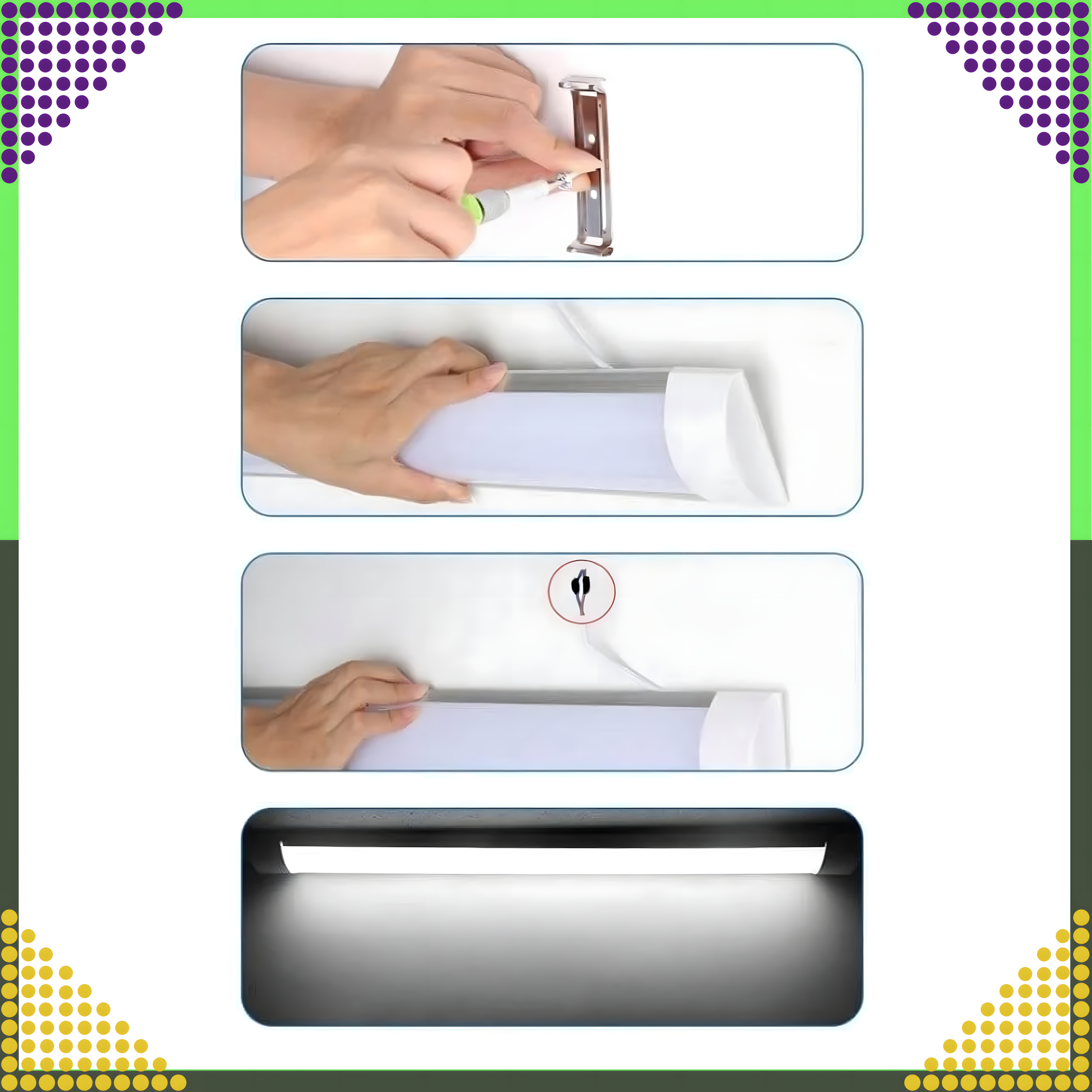 30x Lampa Led Panel Sufitowa Plafon Natynkowa Oprawa Świetłówka 120cm 36W Mocna - obrazek 7