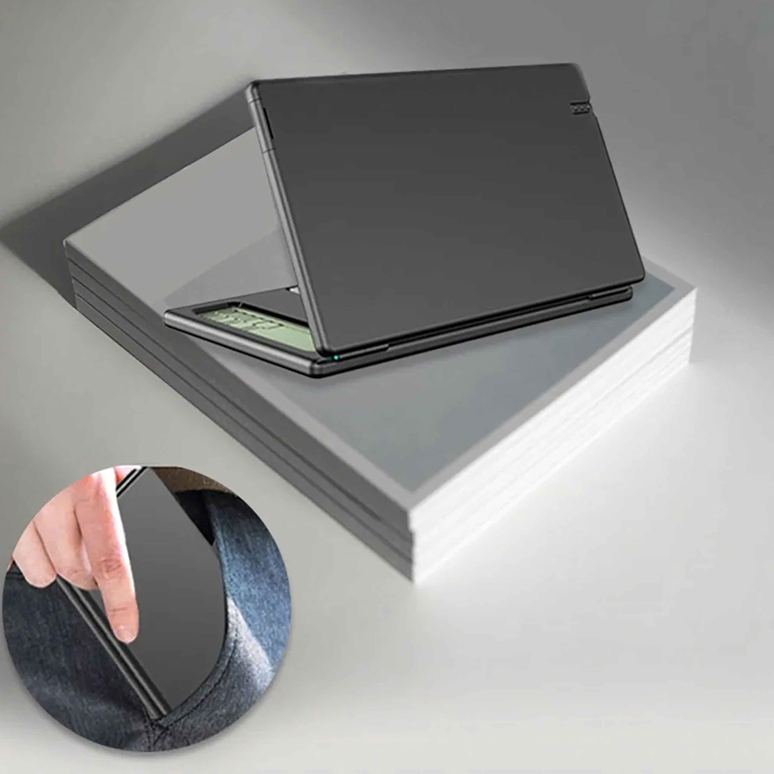 Kalkulator 2w1 Naukowy Szkolny Biurowy z Notatnikiem Rysik Notes Notatnik - obrazek 4