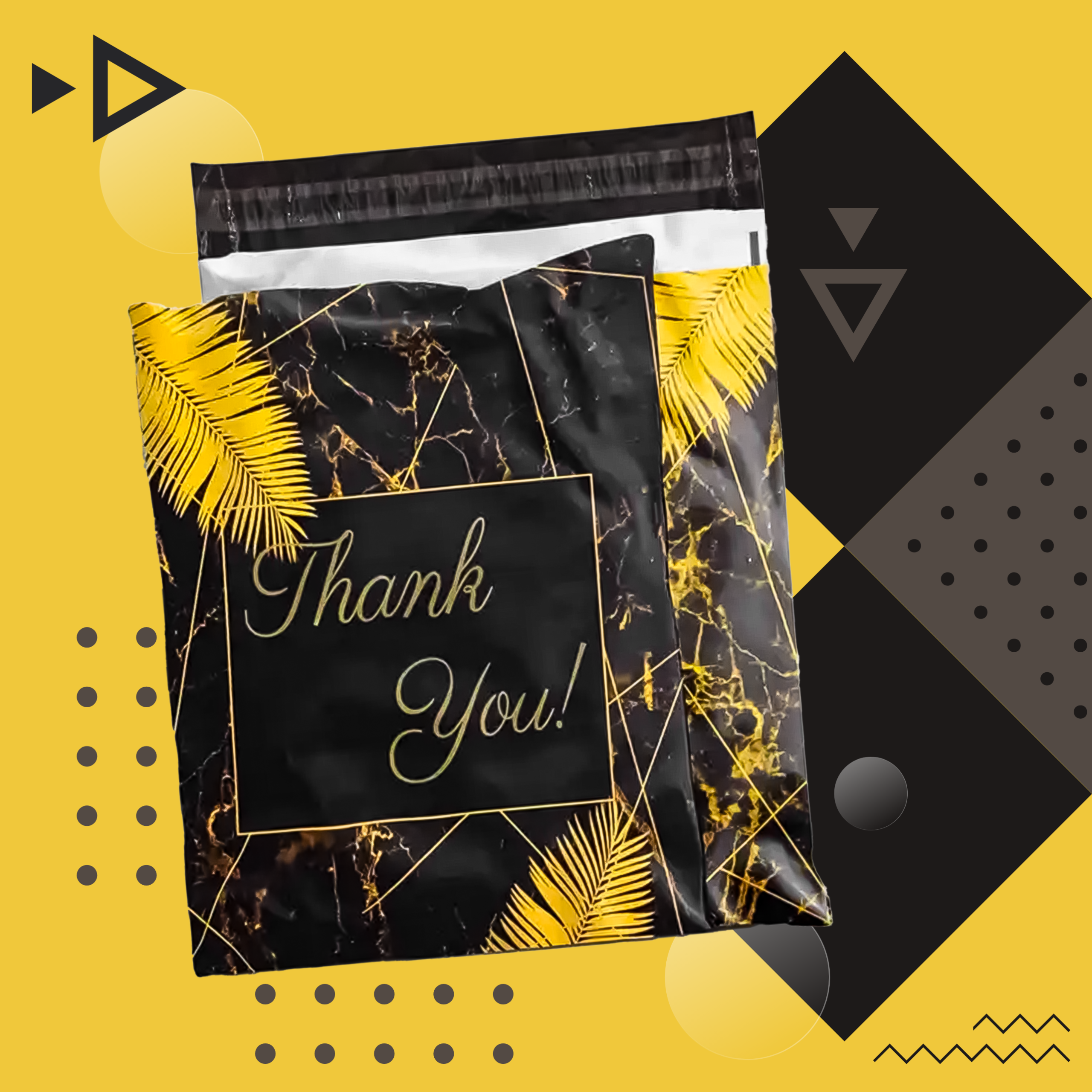 FOLIOPAKI KURIERSKIE MOCNE KOPERTY FOLIOWE 255x370 THANK YOU 50szt - obrazek 3