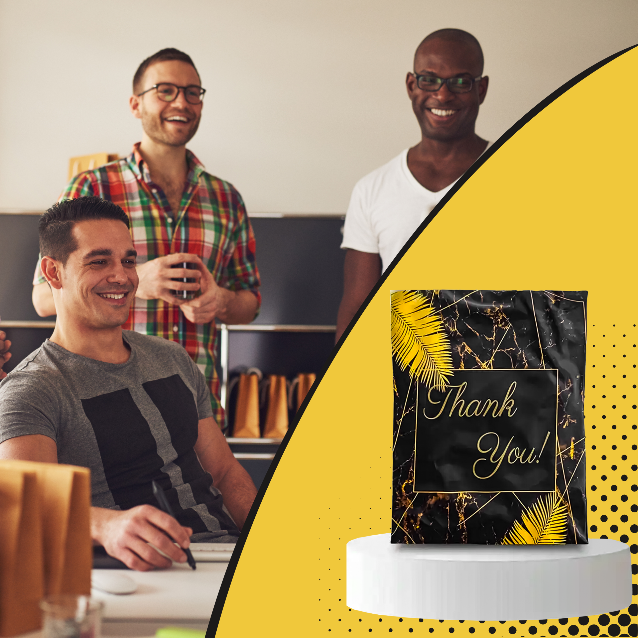 FOLIOPAKI KURIERSKIE MOCNE KOPERTY FOLIOWE 255x370 THANK YOU 50szt - obrazek 10