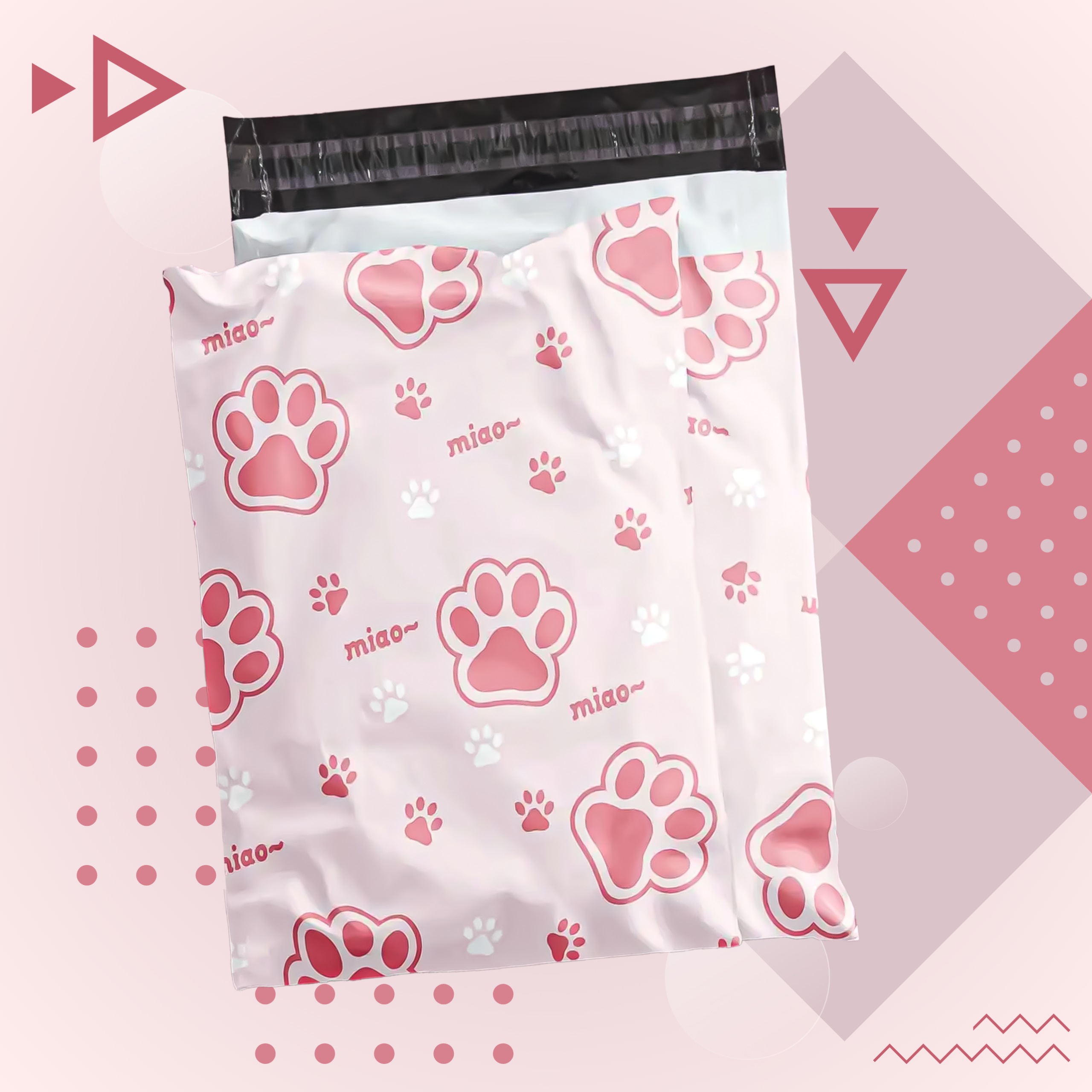 FOLIOPAKI KURIERSKIE MOCNE KOPERTY FOLIOWE 255x370 KOCIA ŁAPA 50szt - obrazek 4