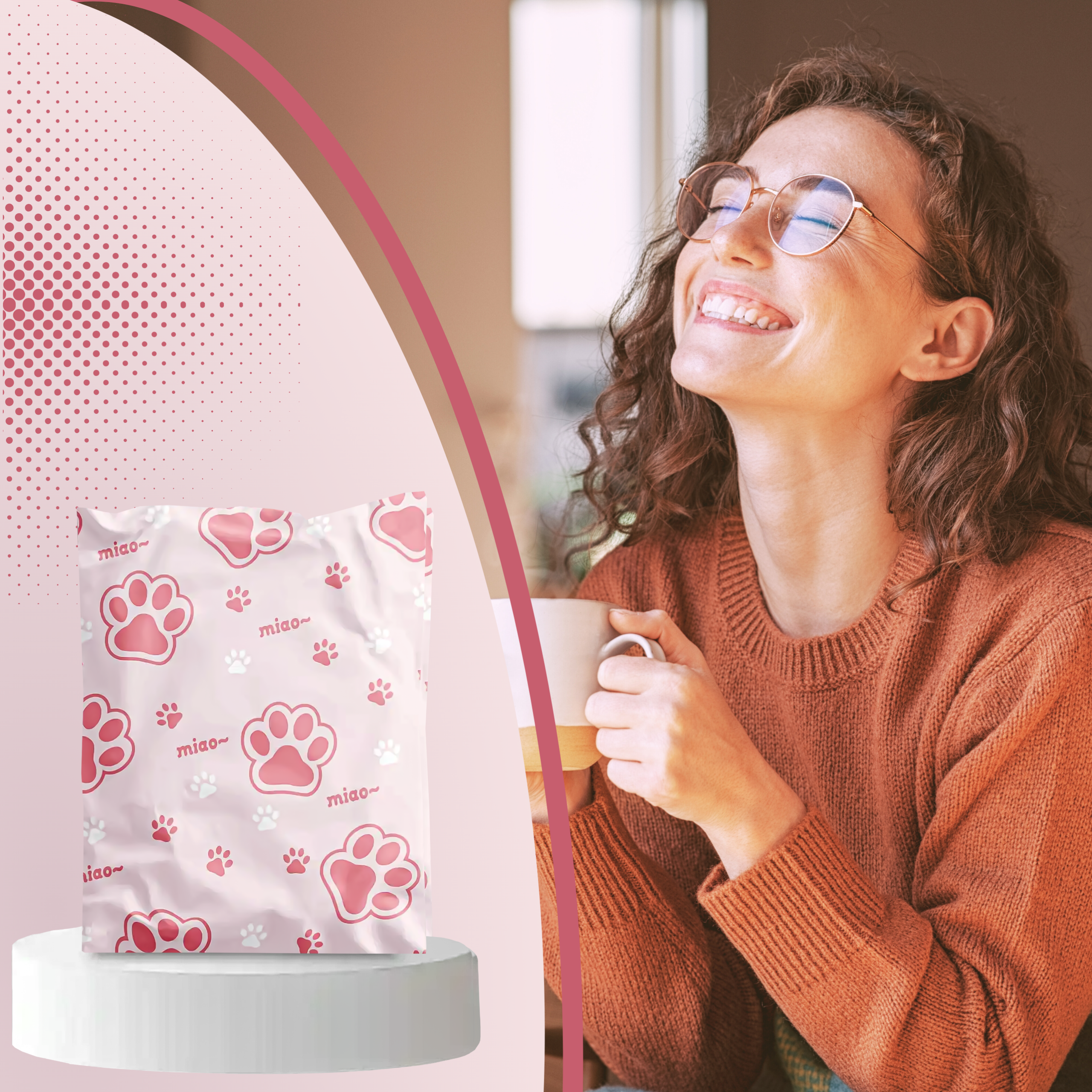 FOLIOPAKI KURIERSKIE MOCNE KOPERTY FOLIOWE 255x370 KOCIA ŁAPA 50szt - obrazek 6