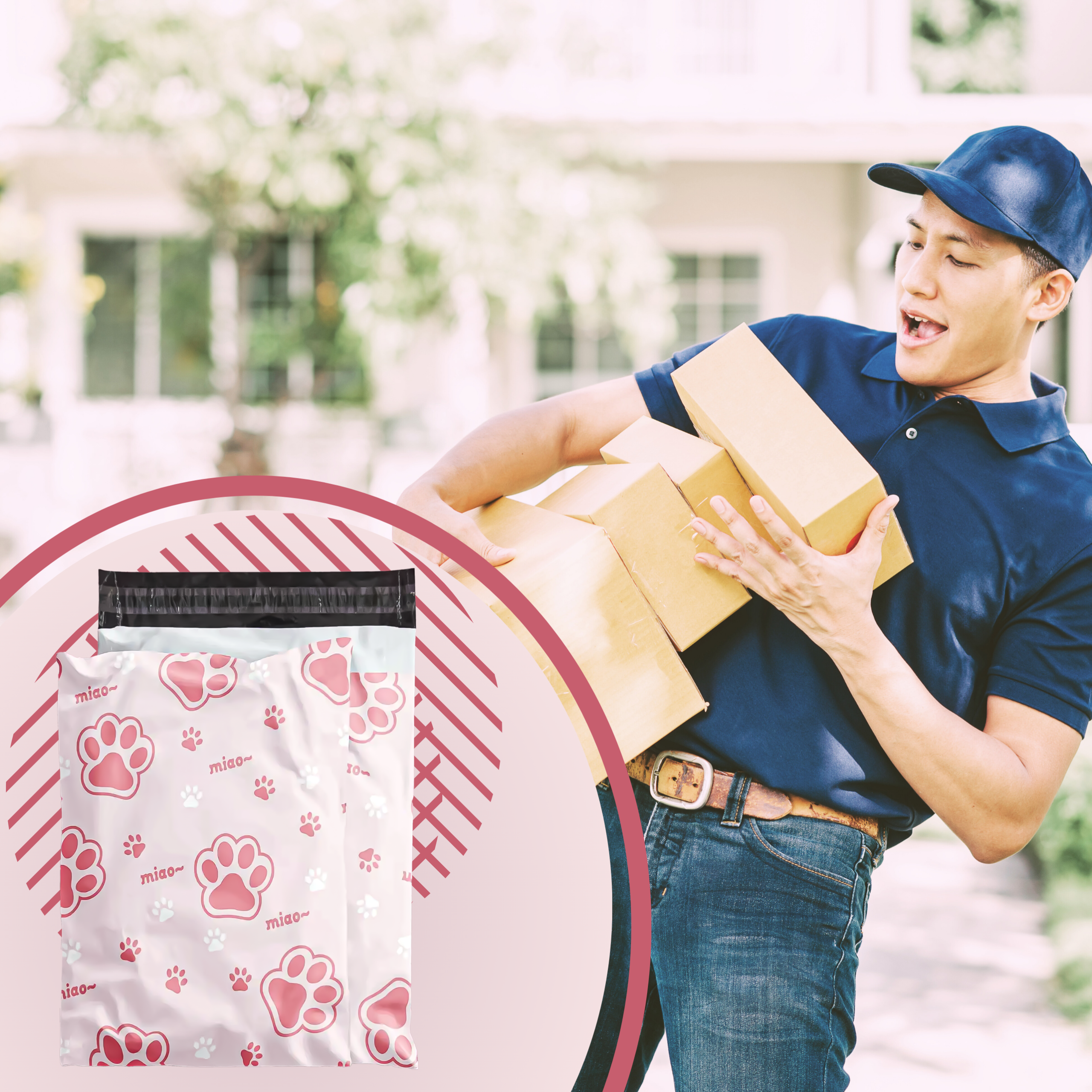 FOLIOPAKI KURIERSKIE MOCNE KOPERTY FOLIOWE 255x370 KOCIA ŁAPA 50szt - obrazek 10