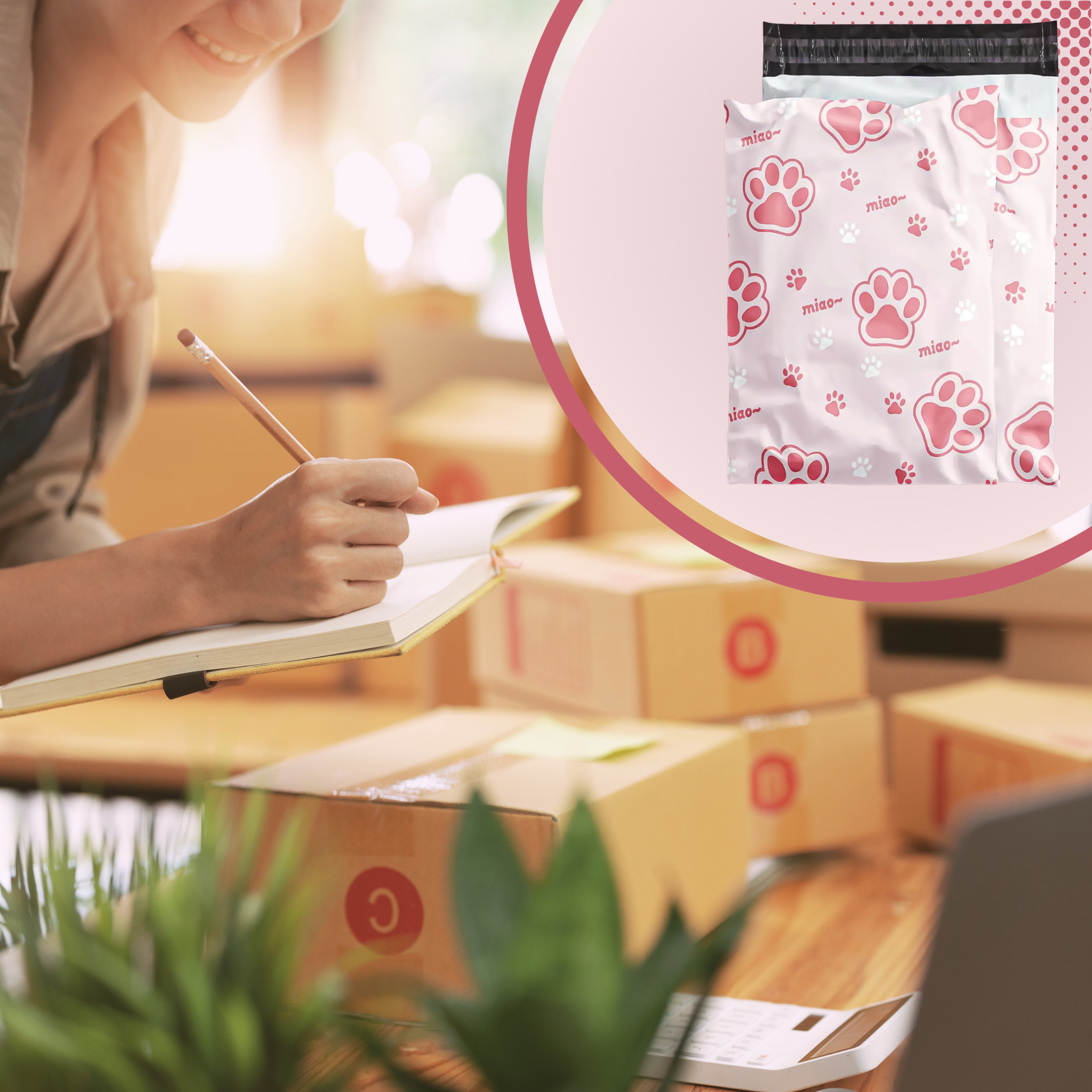 FOLIOPAKI KURIERSKIE MOCNE KOPERTY FOLIOWE 320X450 KOCIA ŁAPA 50szt - obrazek 6