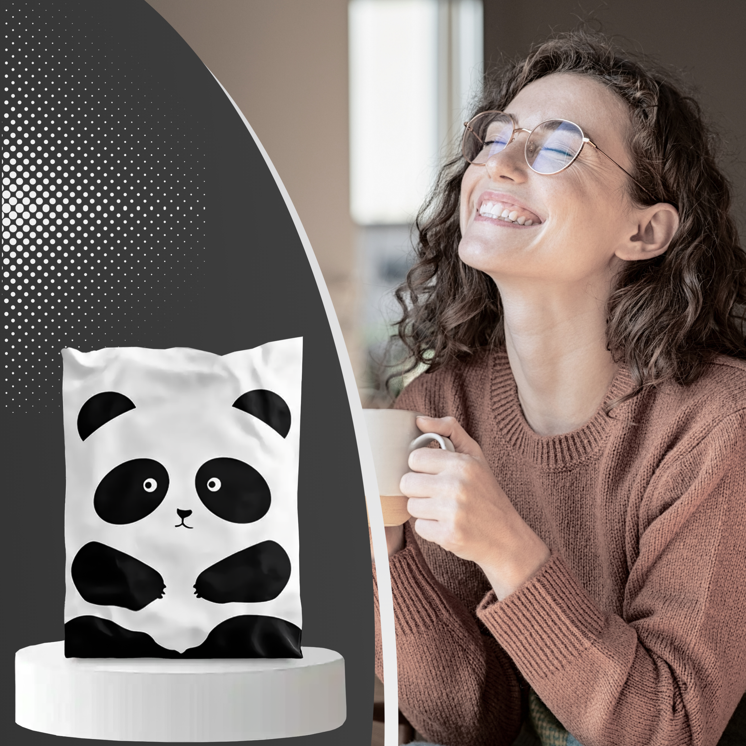 FOLIOPAKI KURIERSKIE MOCNE KOPERTY FOLIOWE 255x370 PANDA 50szt - obrazek 6