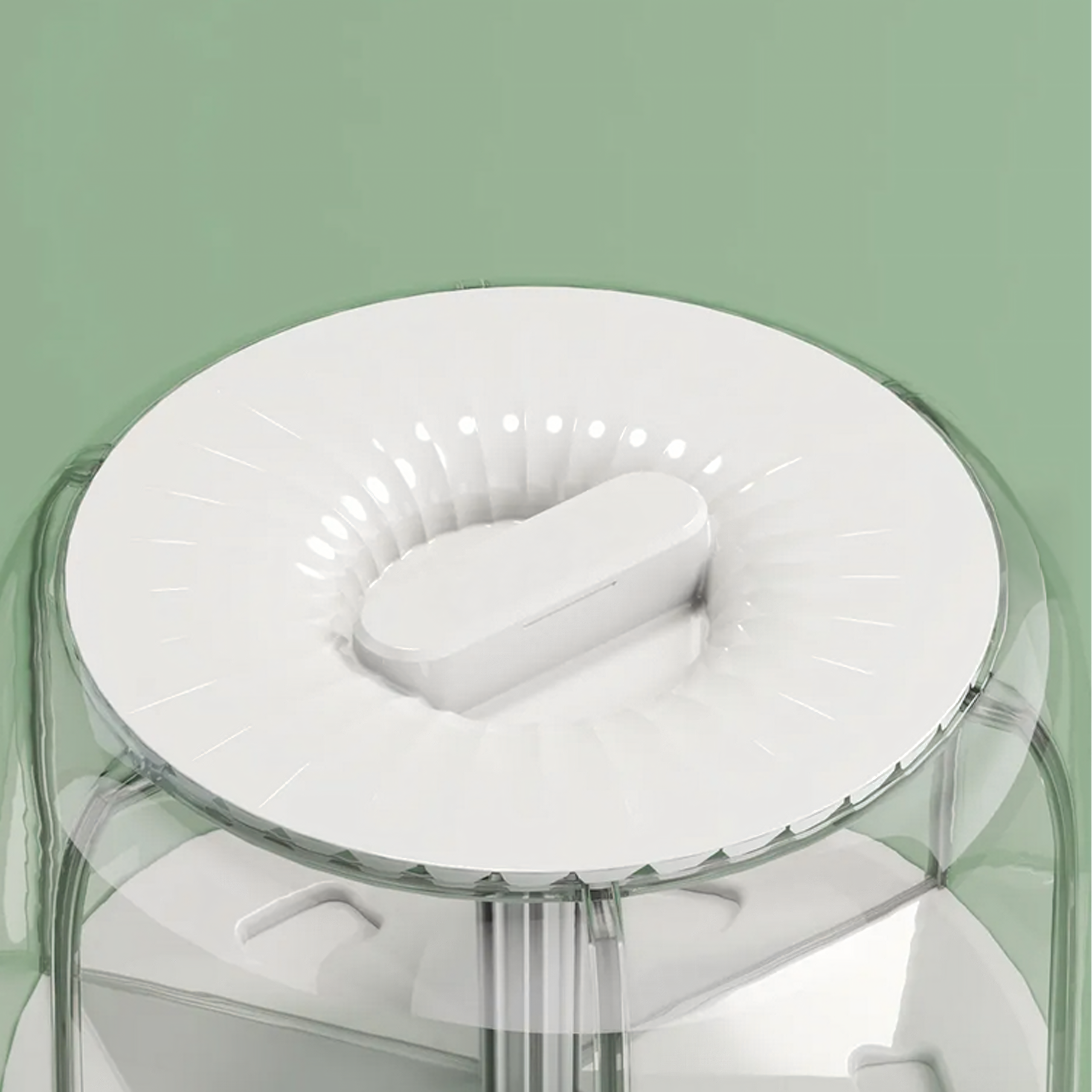 Pojemnik Organizer na Żywność Obrotowy 360 Produkty Sypkie Przyprawy Biały - obrazek 9