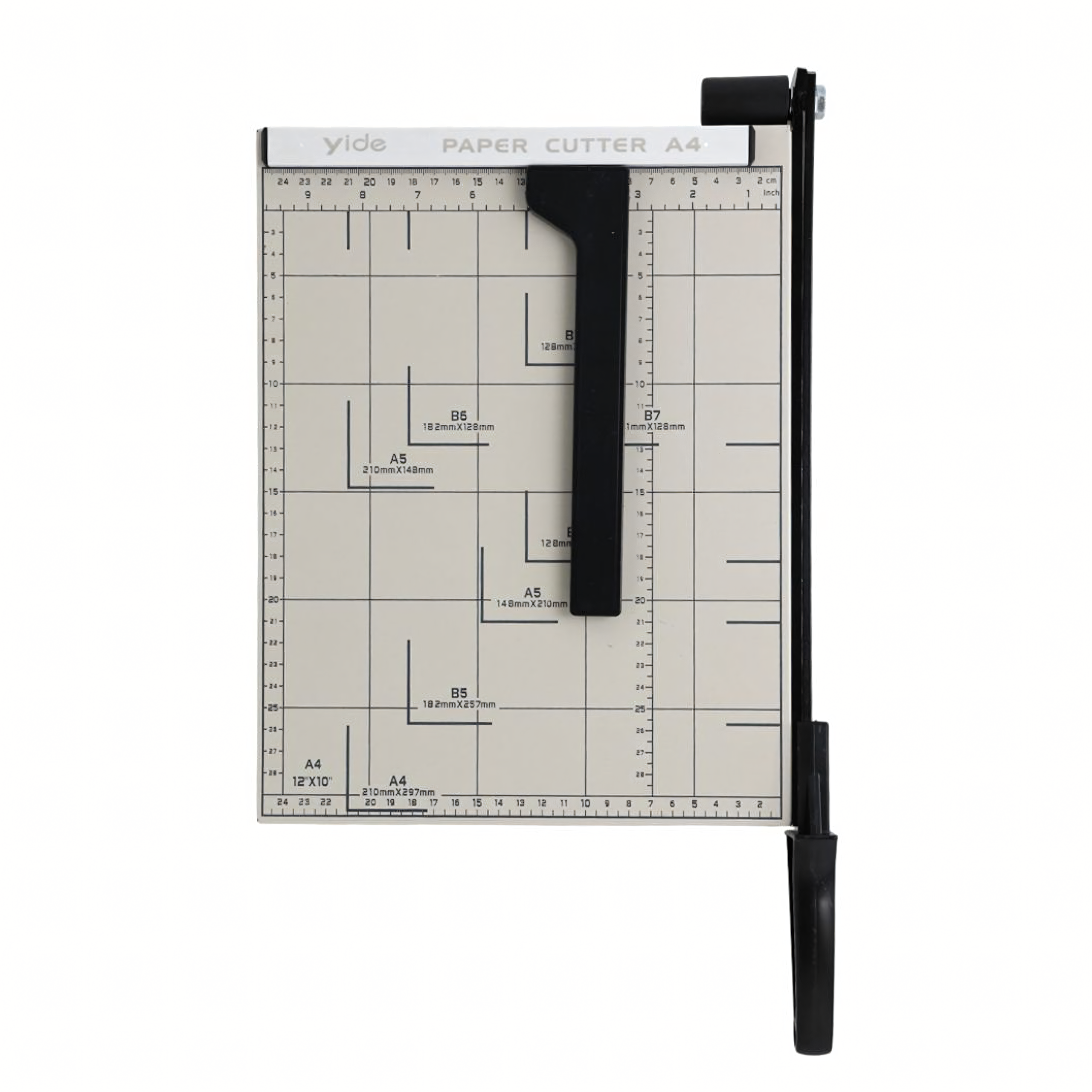 Metalowa Gilotyna do Cięcia Papieru Precyzyjna Obcinarka Wzmocniona A4 B7 - obrazek 3
