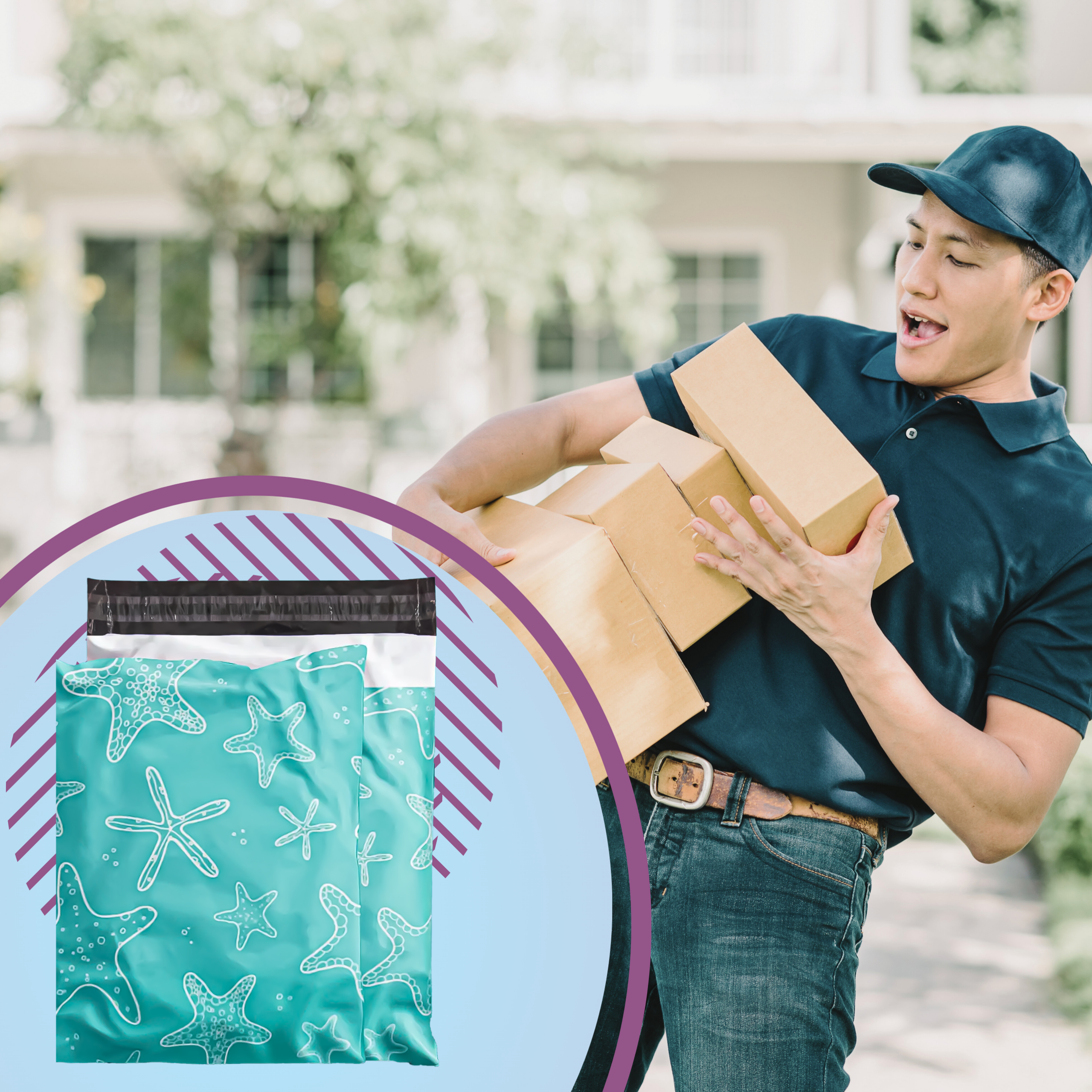 FOLIOPAKI KURIERSKIE MOCNE KOPERTY FOLIOWE 310X420 ROZGWIAZDA 50szt - obrazek 9