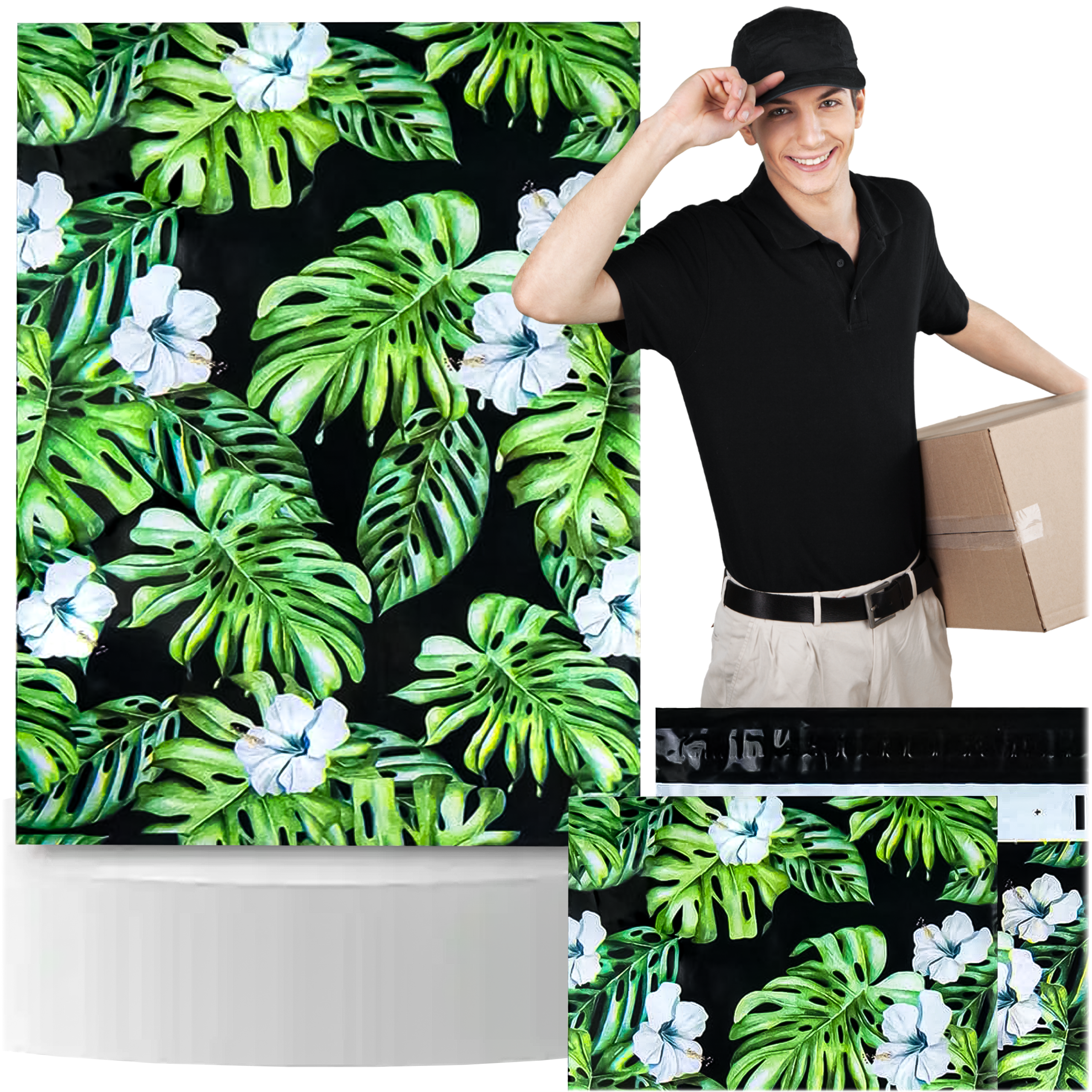 FOLIOPAKI KURIERSKIE MOCNE KOPERTY FOLIOWE 310X420 DŻUNGLA 50szt