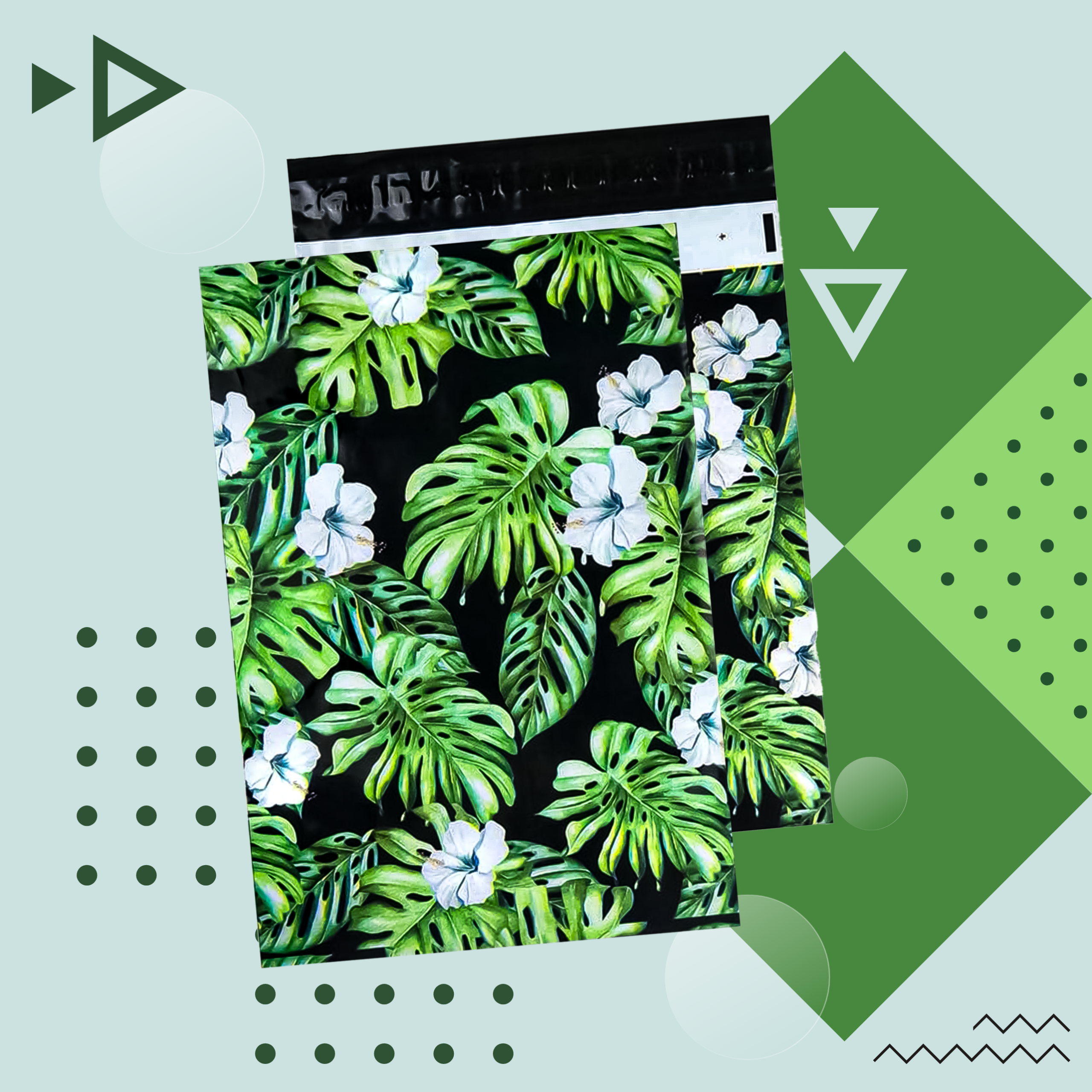 FOLIOPAKI KURIERSKIE MOCNE KOPERTY FOLIOWE 310X420 DŻUNGLA 50szt - obrazek 4