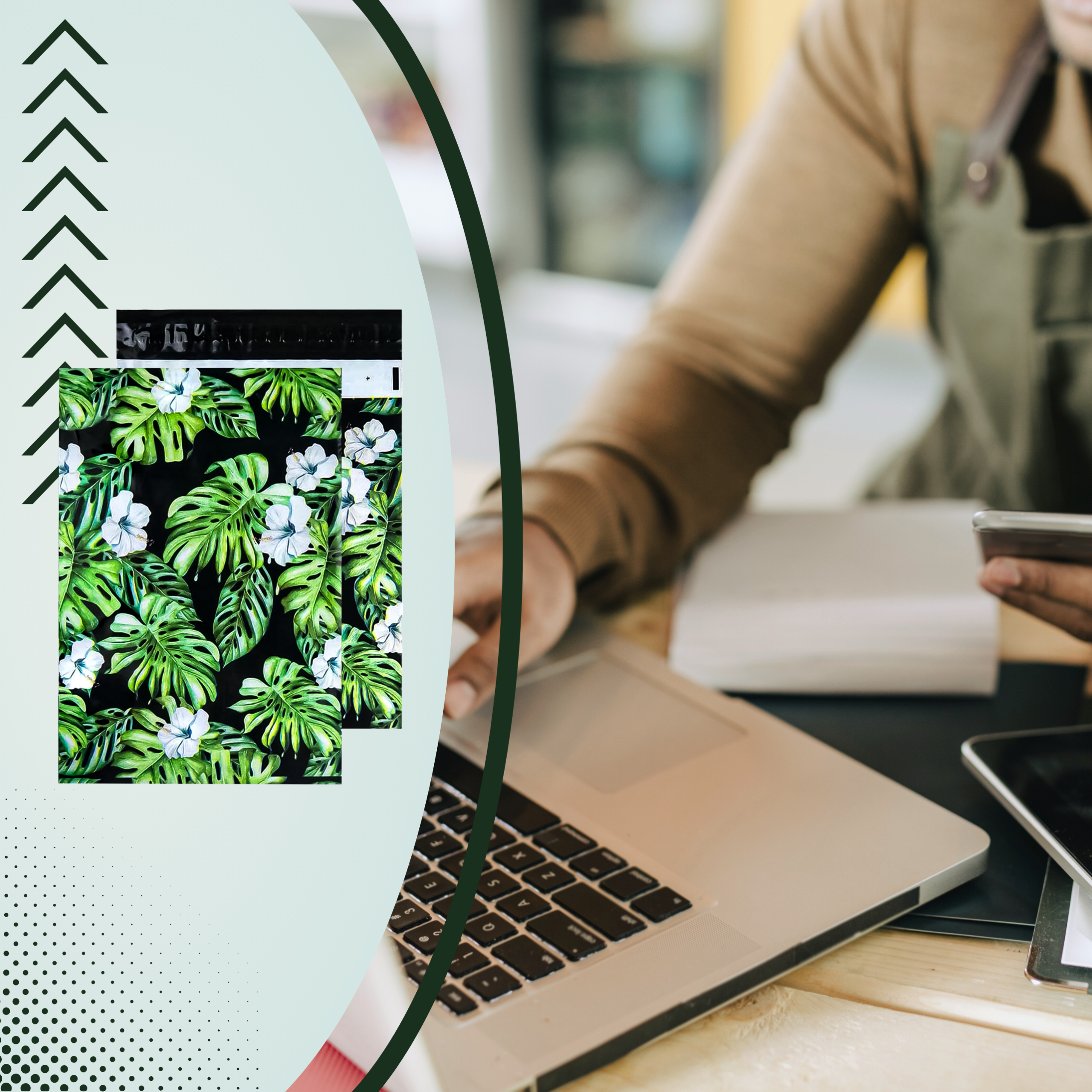 FOLIOPAKI KURIERSKIE MOCNE KOPERTY FOLIOWE 310X420 DŻUNGLA 50szt - obrazek 11