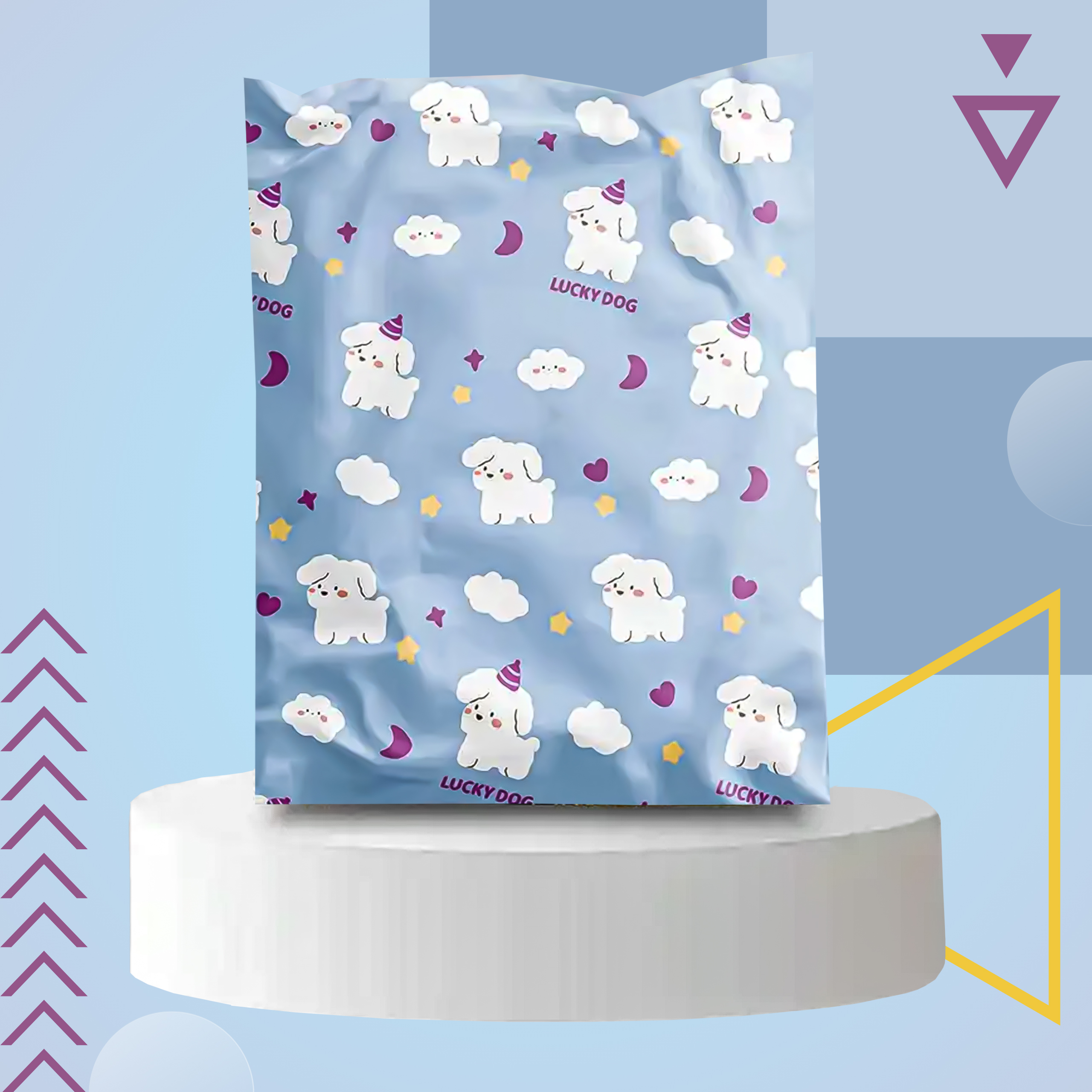 FOLIOPAKI KURIERSKIE MOCNE KOPERTY FOLIOWE 310X420 LUCKY DOG 50szt - obrazek 6