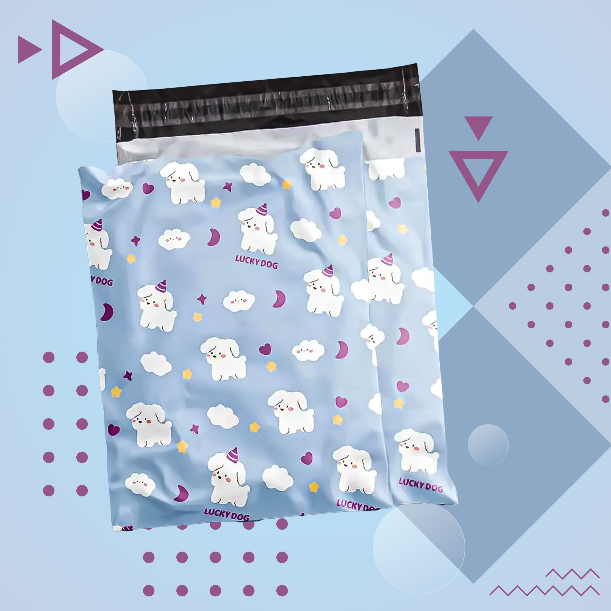 FOLIOPAKI KURIERSKIE MOCNE KOPERTY FOLIOWE 310X420 LUCKY DOG 50szt - obrazek 7