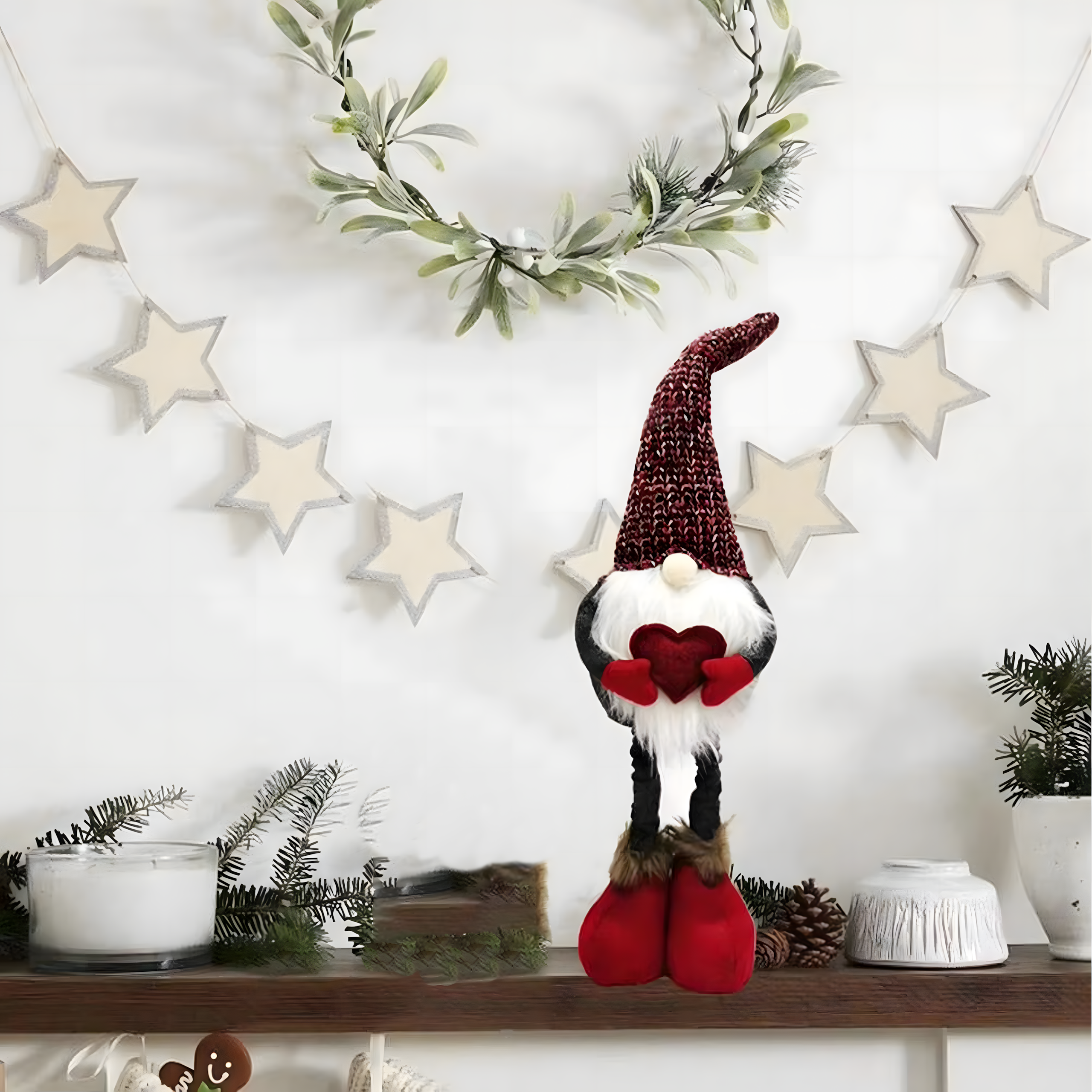 Skrzat Świąteczny Krasnal Regulowany Teleskopowe Nogi Gnom 42-52 Figurka - obrazek 10