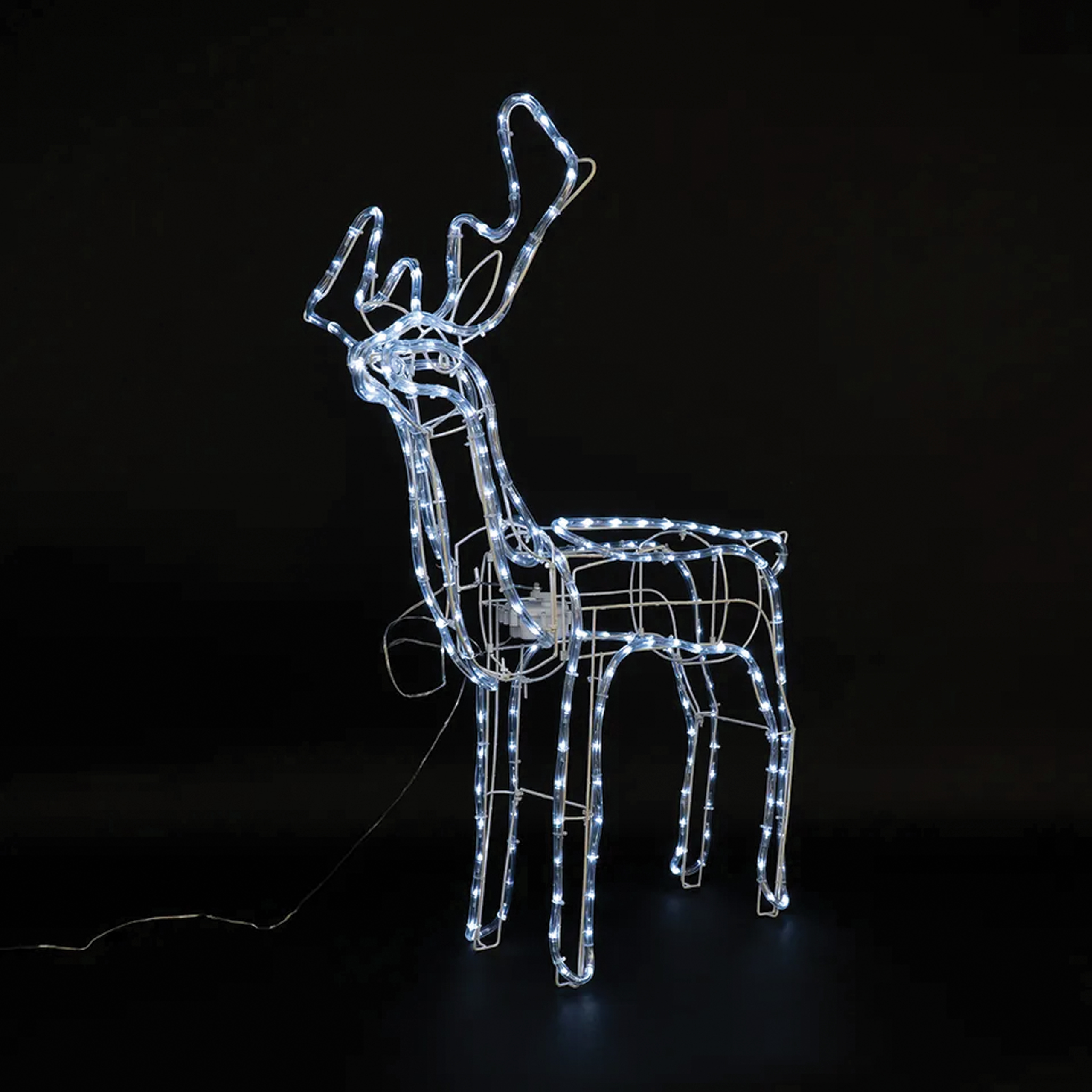 Duży Renifer Zewnętrzny Led Ruchoma Głowa Lampki Świecący XXL IP44 Ozdoba