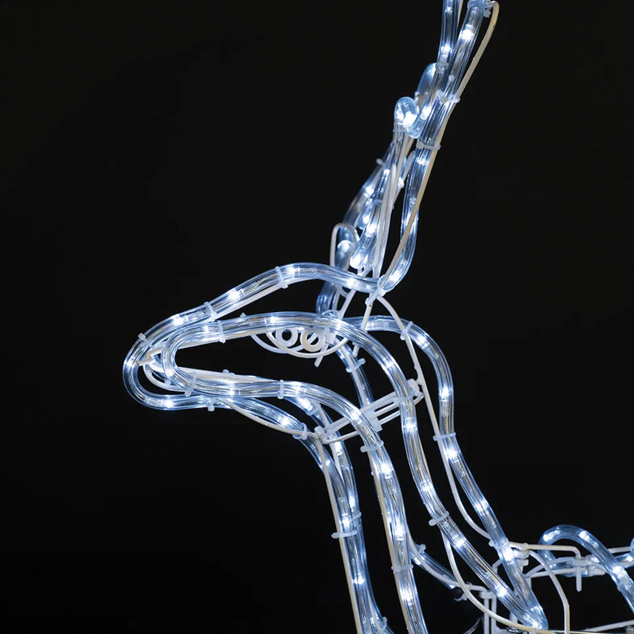 Duży Renifer Zewnętrzny Led Ruchoma Głowa Lampki Świecący XXL IP44 Ozdoba - obrazek 3