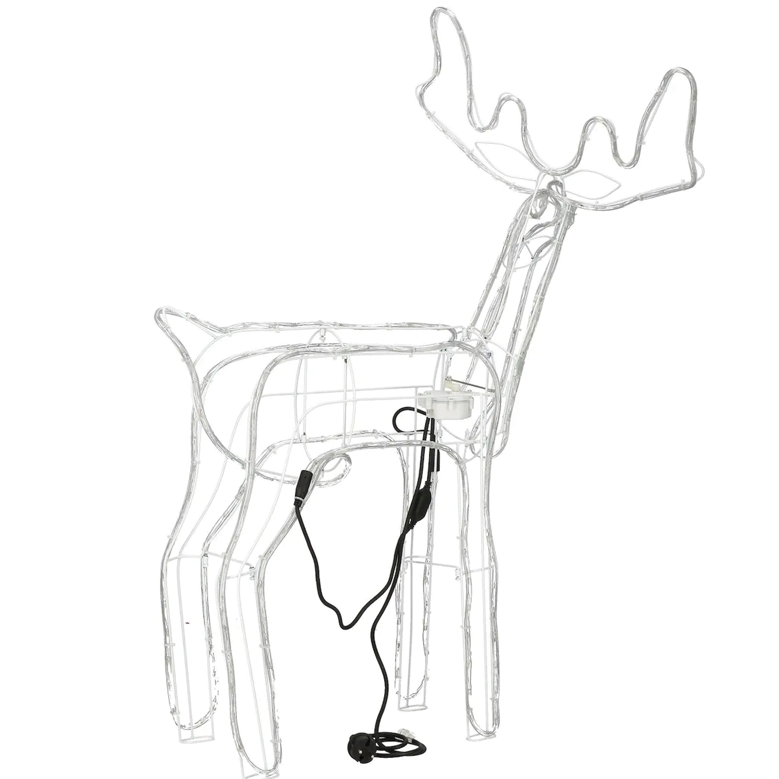 Duży Renifer Zewnętrzny Led Ruchoma Głowa Lampki Świecący XXL IP44 Ozdoba - obrazek 9