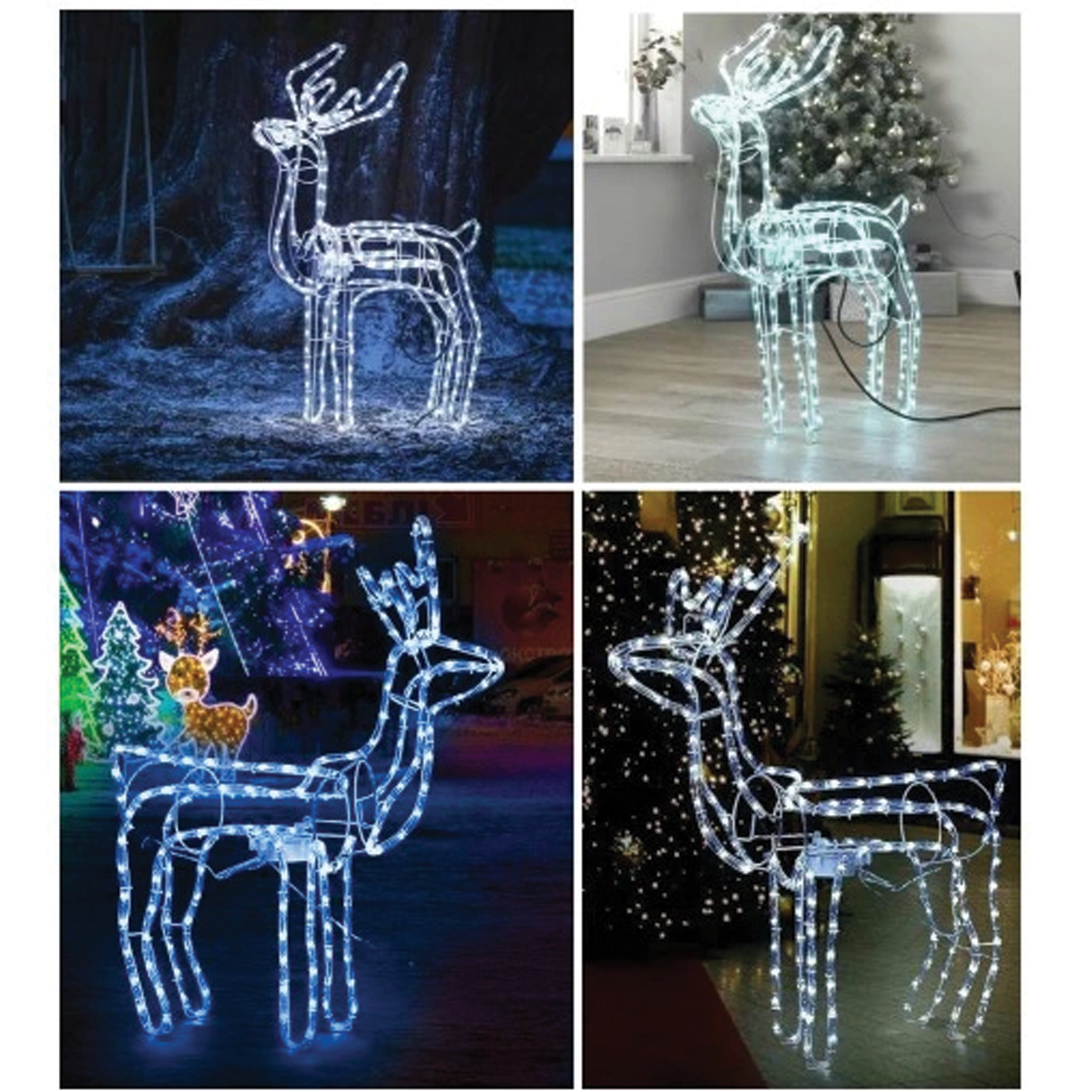 Duży Renifer Zewnętrzny Led Ruchoma Głowa Lampki Świecący XXL IP44 Ozdoba - obrazek 10