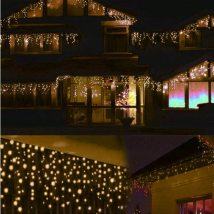 Lampki Świąteczne 500 Led Choinkowe Dekoracyjne IP44 Zewnętrzne 32m Ciepłe