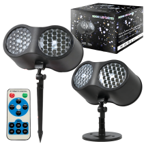 Projektor Laserowy Led Świąteczny Rzutnik na Dom Reflektor Śnieżynki Płatki