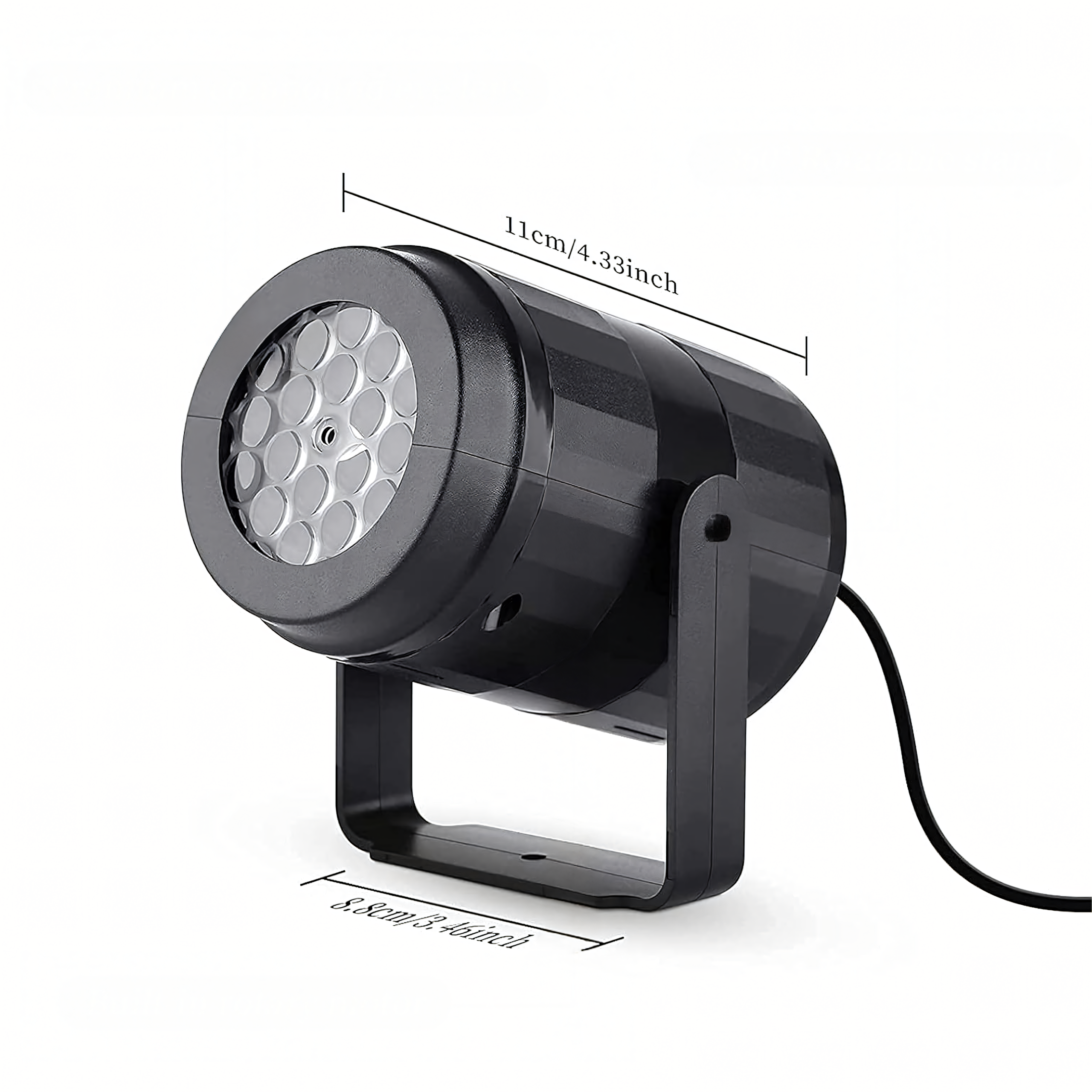 Projektor Świąteczny Laserowy Led Rzutnik na Dom Star Shower Płatki Śniegu - obrazek 8