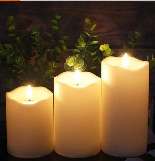 12x ŚWIECZKA LED WKŁAD DO ZNICZA EFEKT PŁOMIENIA ŚWIECA 7CM ZESTAW BATERIE - obrazek 6