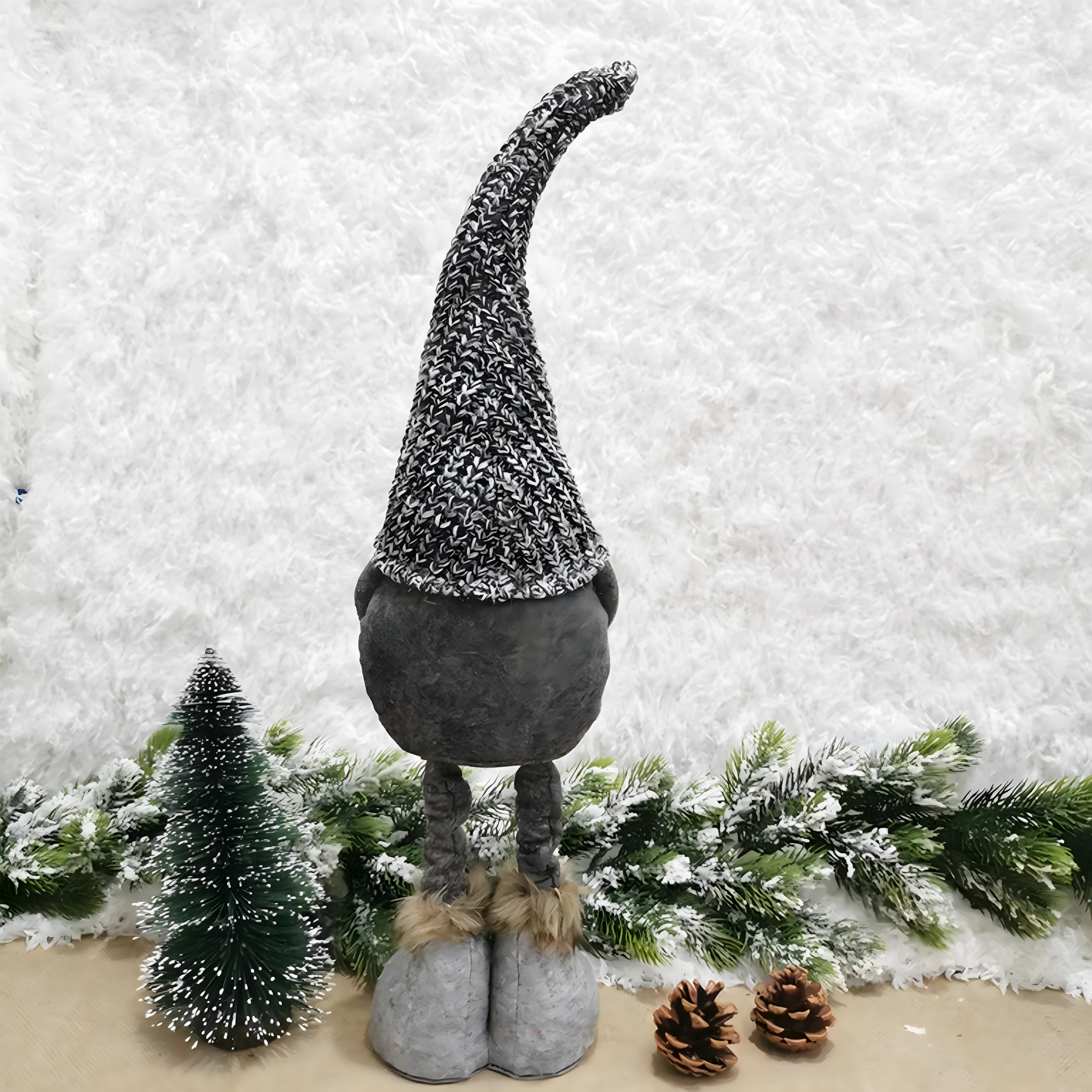 Skrzat Świąteczny Krasnal Regulowany Teleskopowe Nogi Gnom 42-52 Dekoracja - obrazek 8