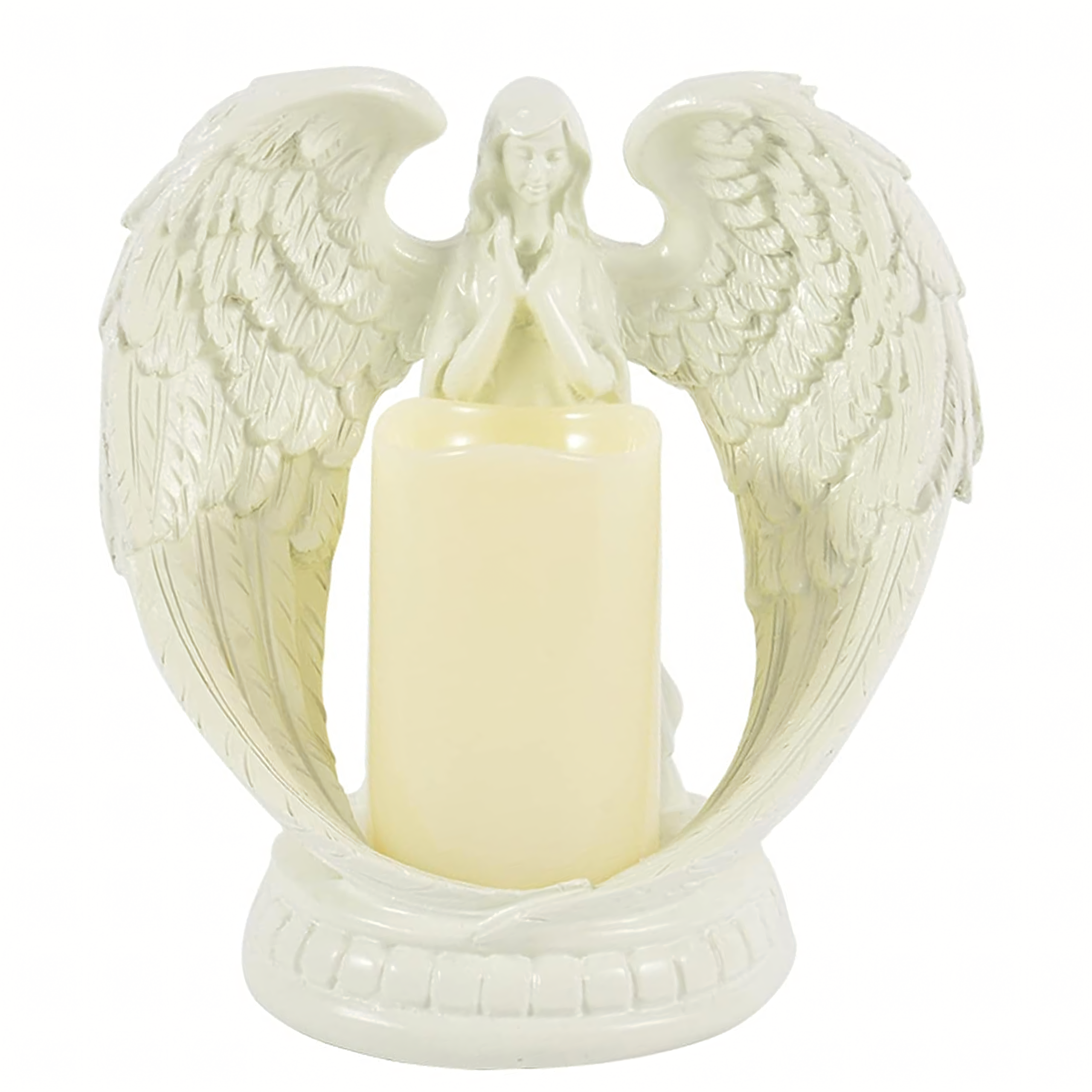 48 x Figurka Dekoracyjna Świecznik Świeca Ozdoba Anioł Aniołek Led Święta Ogród 16cm