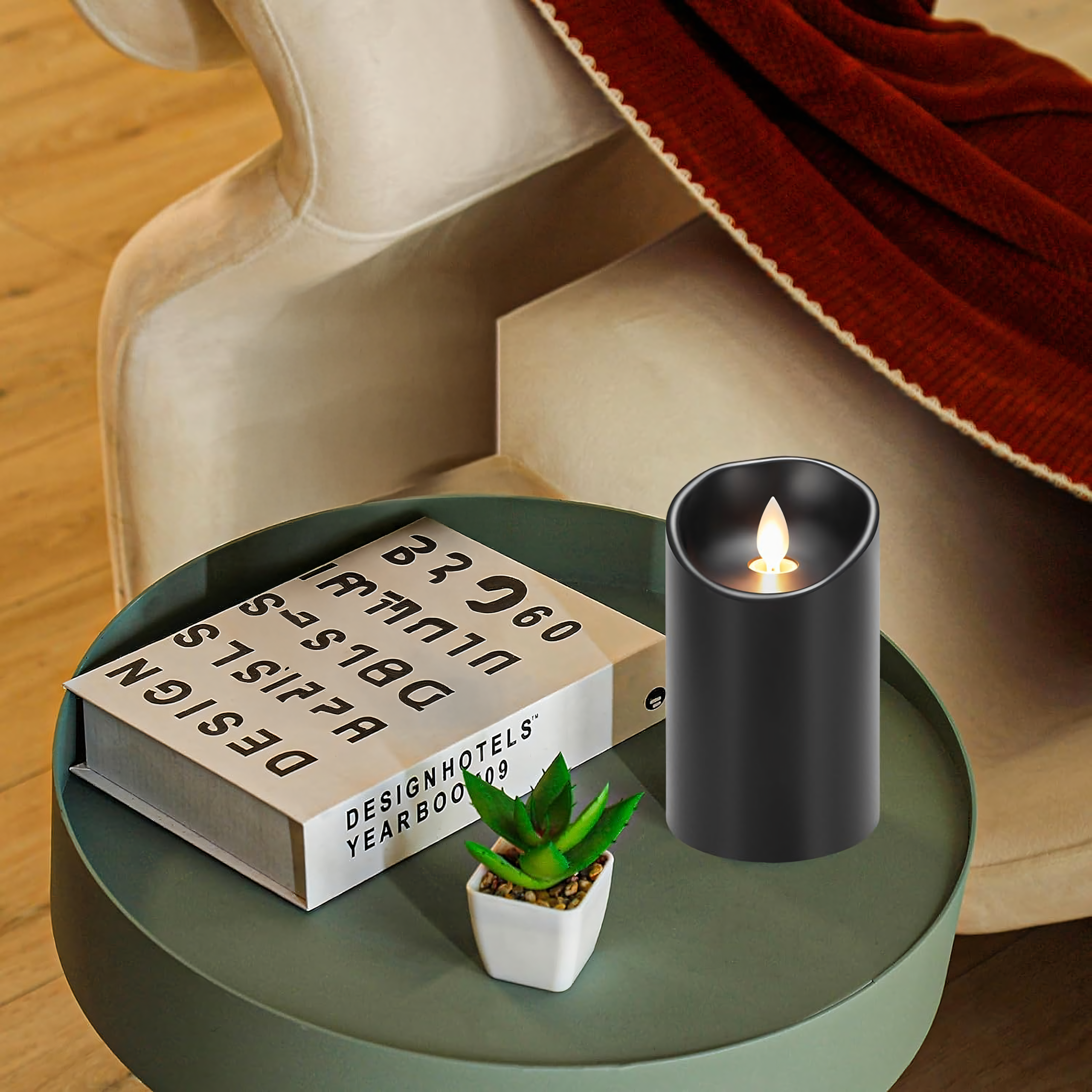 12x Wkład do Zniczy Świeczka na Baterie Świeca Led 12,5 cm Efekt Płomienia x - obrazek 3