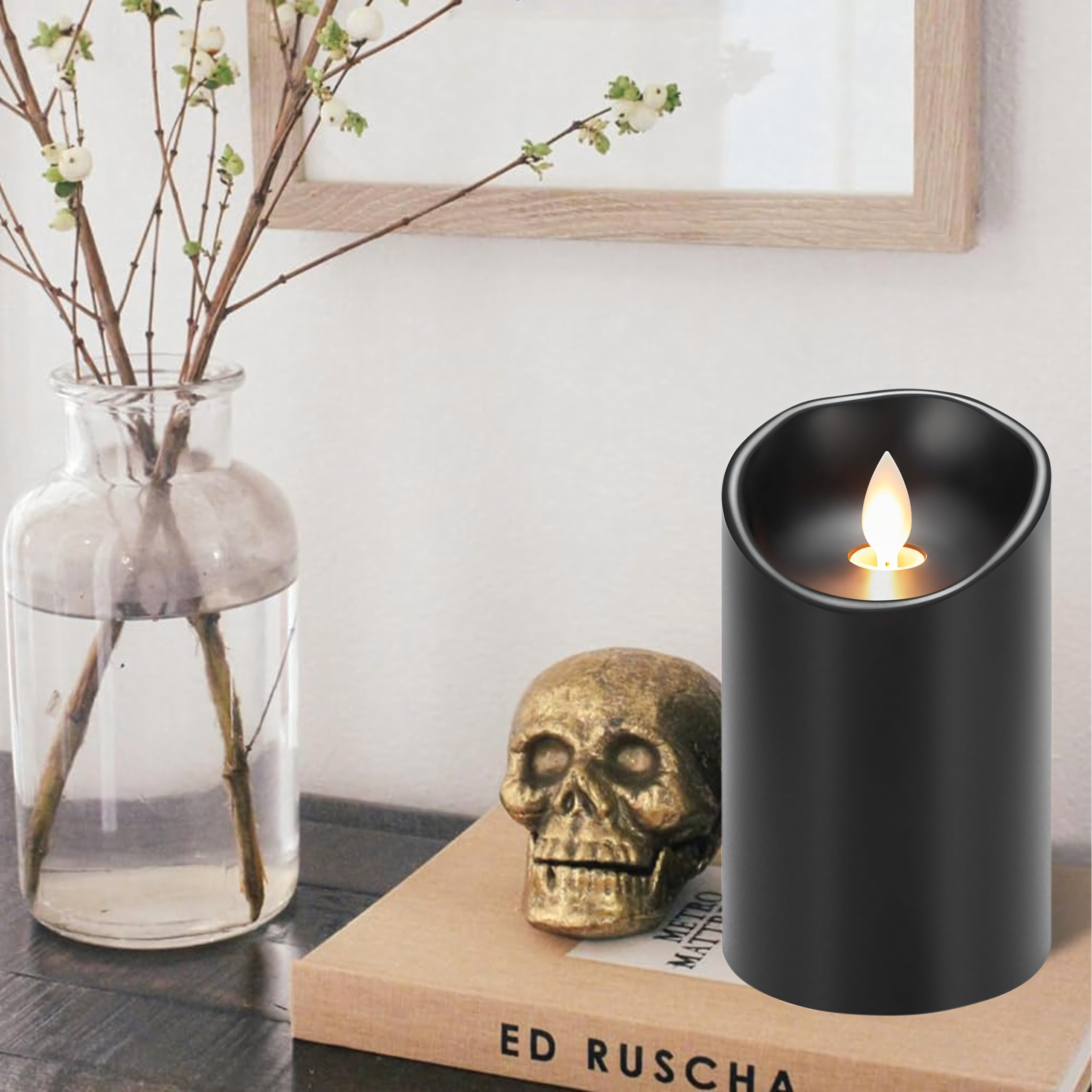 12x Wkład do Zniczy Świeczka na Baterie Świeca Led 12,5 cm Efekt Płomienia x - obrazek 11