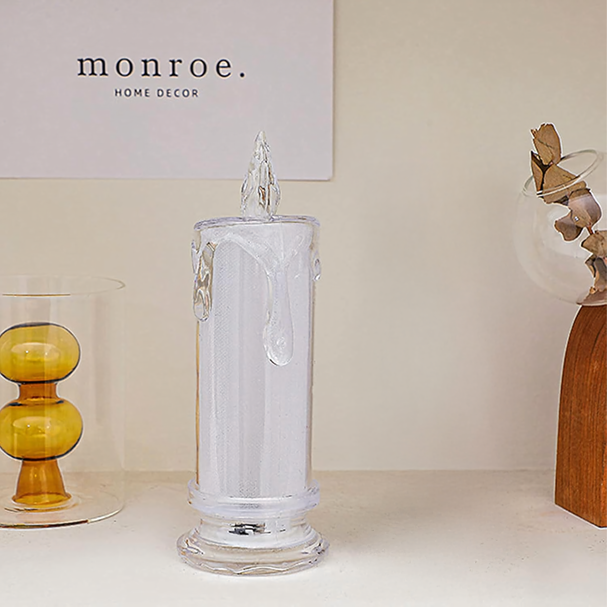 12x Świeczka Elektryczna Wkład do Zniczy 11 cm Świeca Led na Baterie Brokatowa - obrazek 5