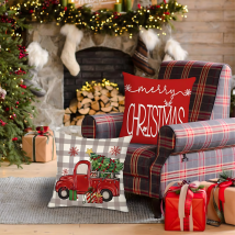 Poszewka Poszewki na Poduszkę Świąteczne 45x45cm Dekoracyjne Święta 4 szt