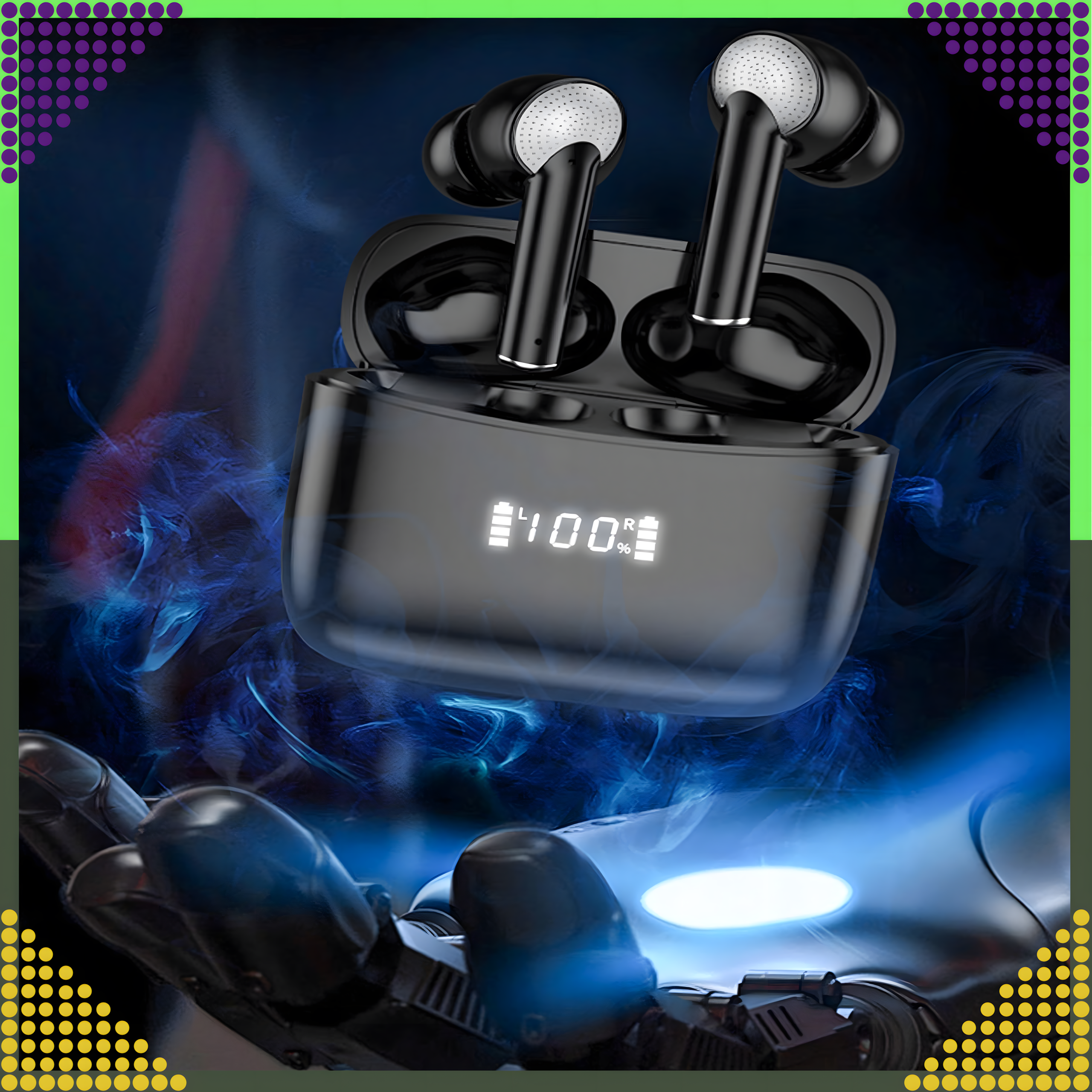 Słuchawki Bezprzewodowe Bluetooth Sportowe do Biegania Powerbank Mikrofon - obrazek 9