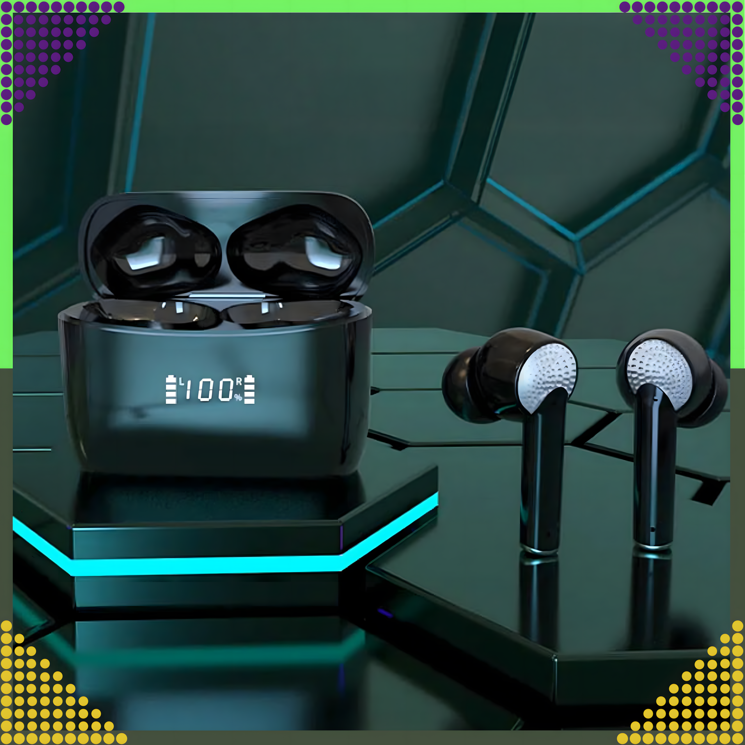 Słuchawki Bezprzewodowe Bluetooth Sportowe do Biegania Powerbank Mikrofon - obrazek 11