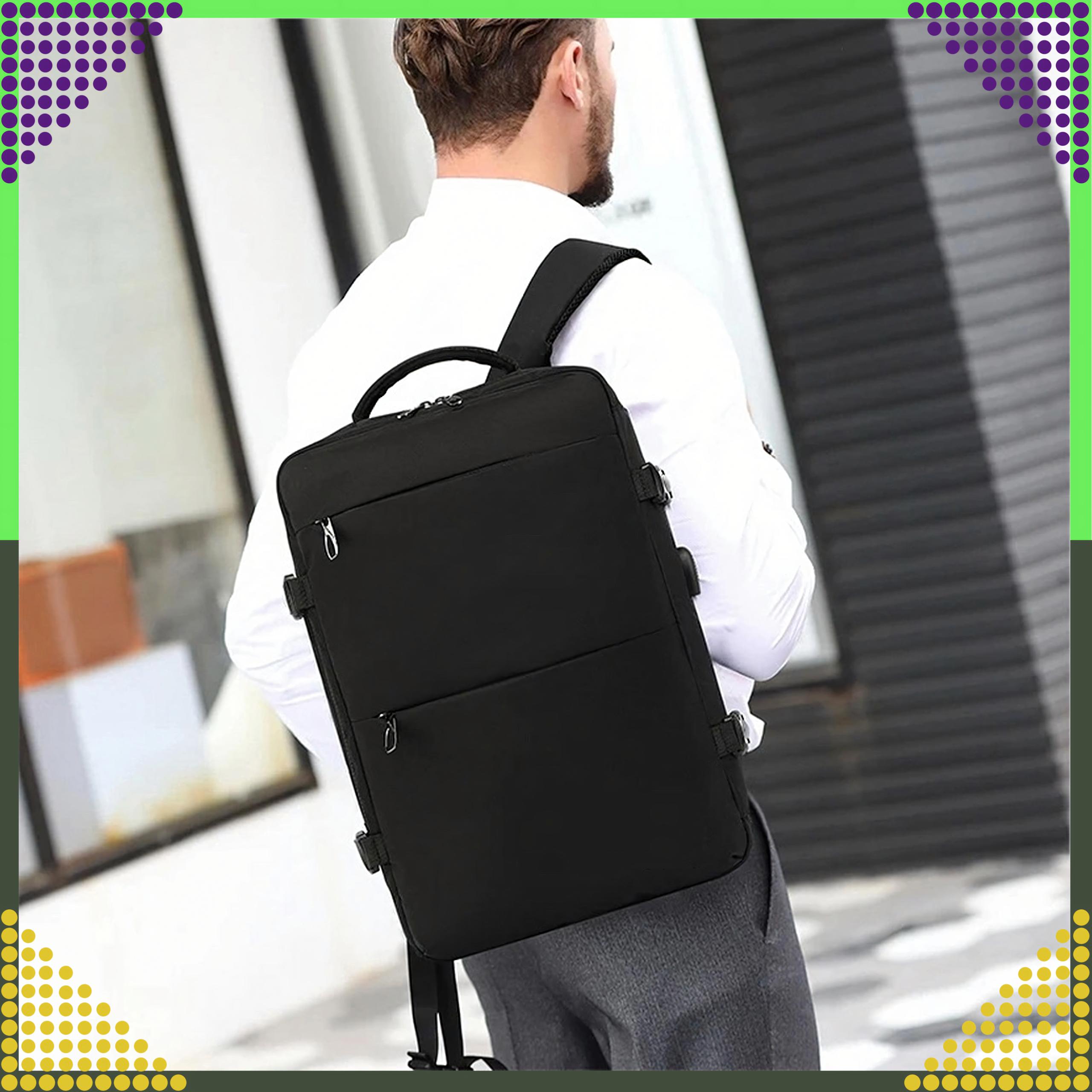 Plecak Bagaż Podręczny do Samolotu Kabinowy na Laptopa Uniwersalny 35 L - obrazek 11