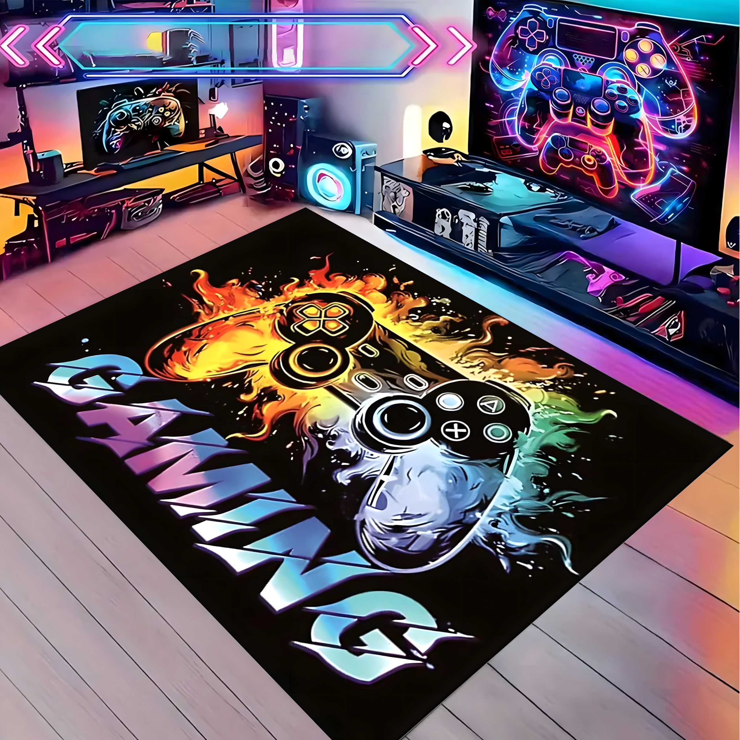 Mata Gamingowa Ochronna Dywan Chodnik pod Fotel Krzesło dla Graczy 50x80 cm - obrazek 6