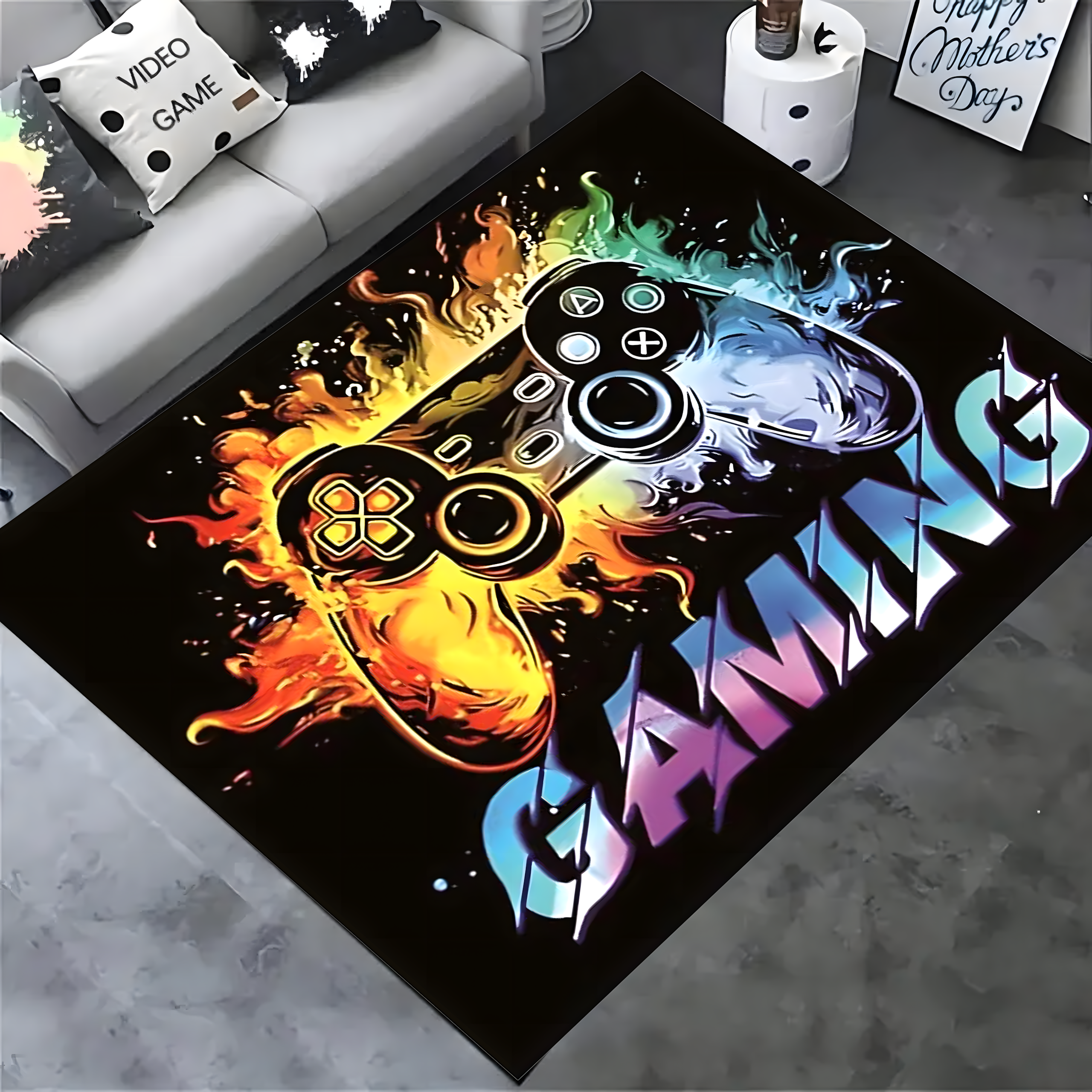 Mata Gamingowa Ochronna Dywan pod Fotel Krzeszło dla Graczy 60x90 cm - obrazek 8