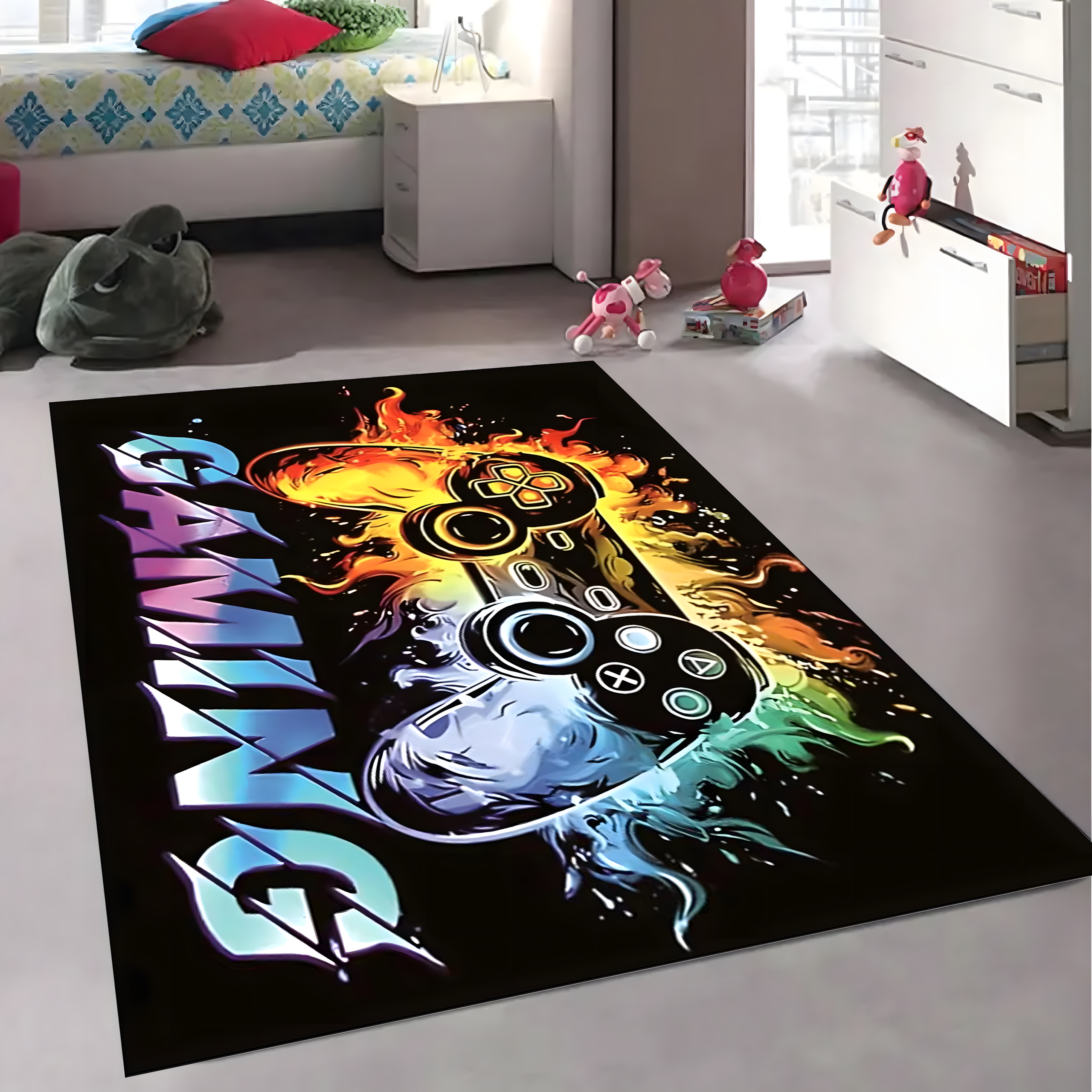 Mata Gamingowa Ochronna Dywan pod Fotel Krzeszło dla Graczy 60x90 cm - obrazek 10