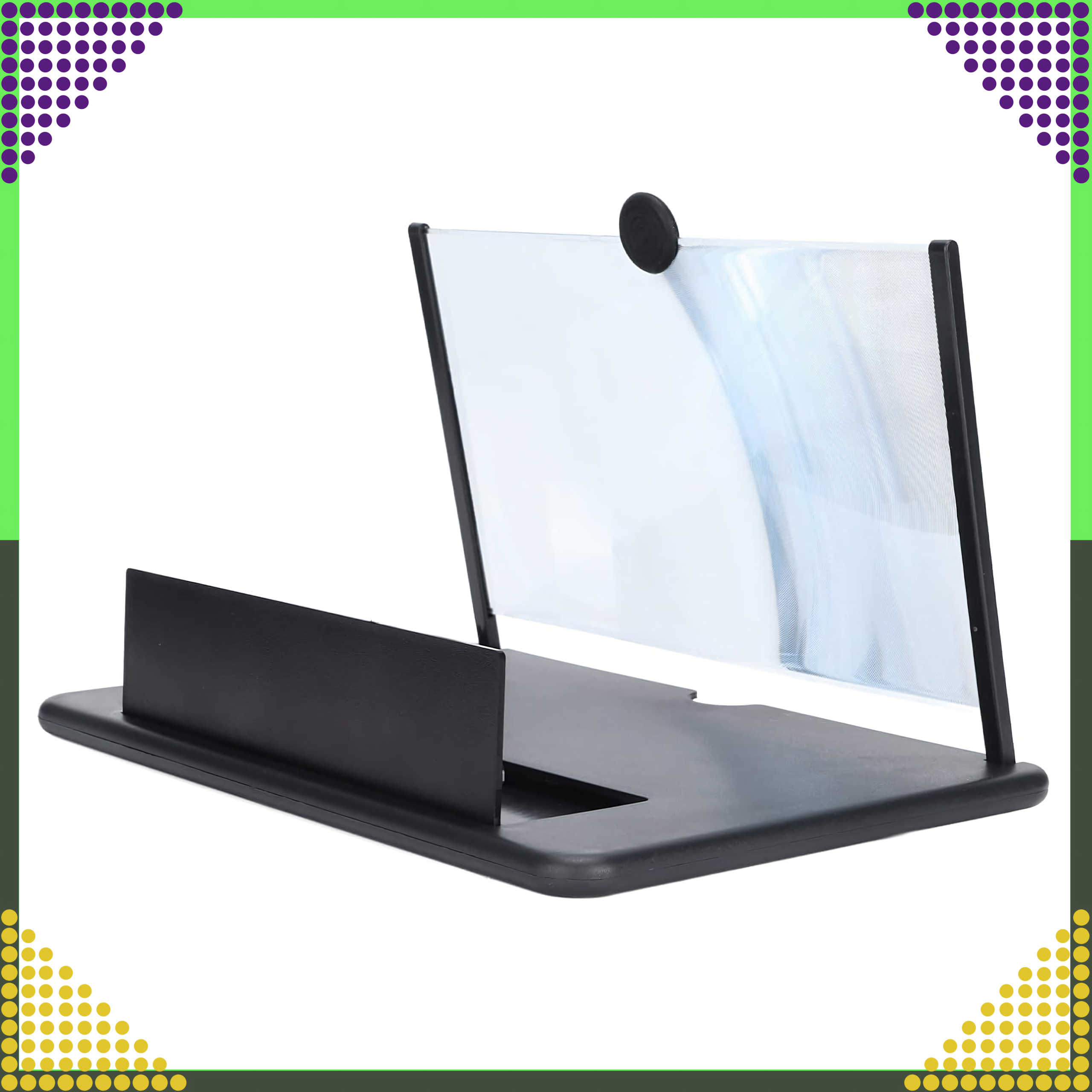 Lupa Szkło Stojak Ekran Powiększający do Telefonu Smartfona Podstawka