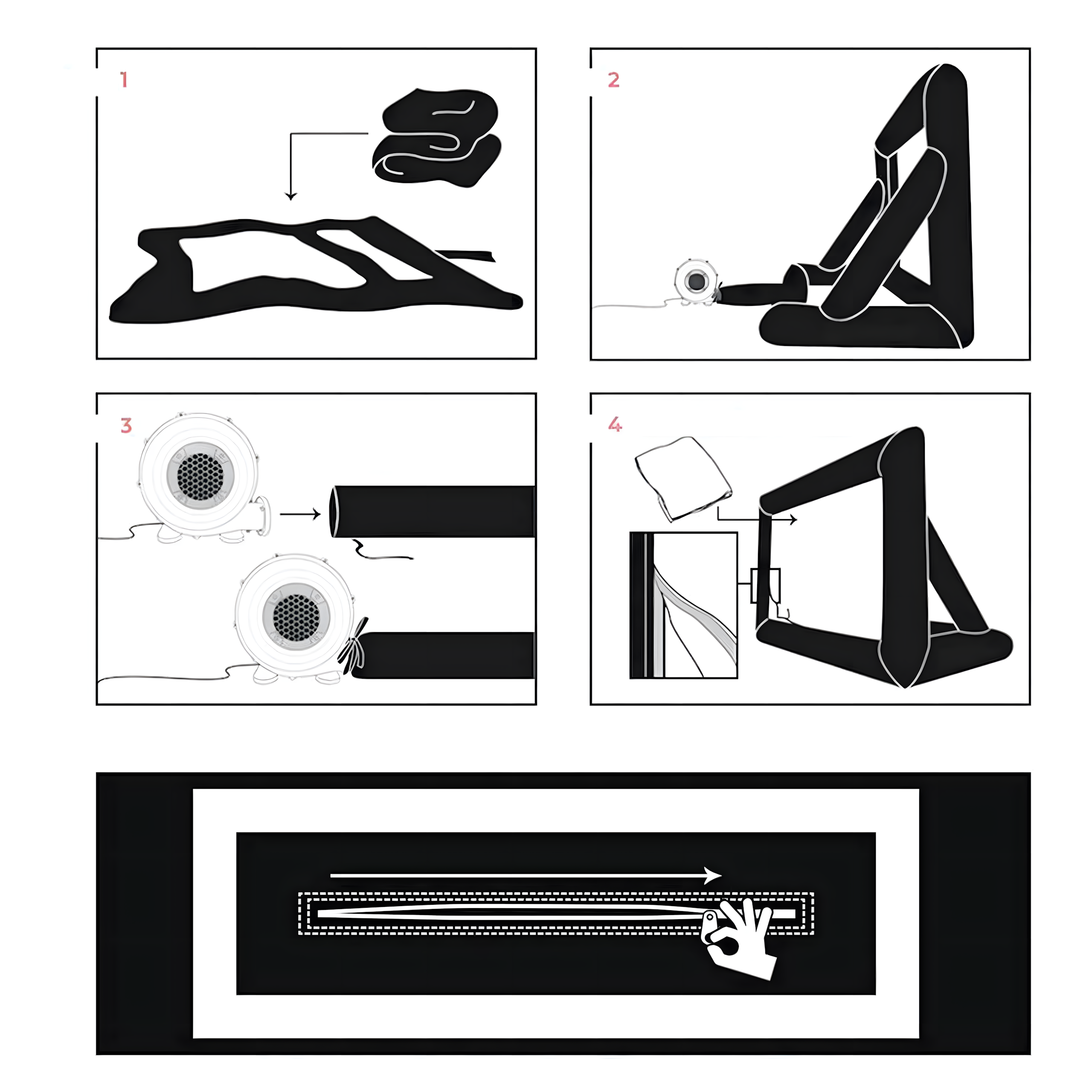 Duży Dmuchany Ekran FIlmowy Projekcyjny do Projektora KINO z Dmuchawą - obrazek 7