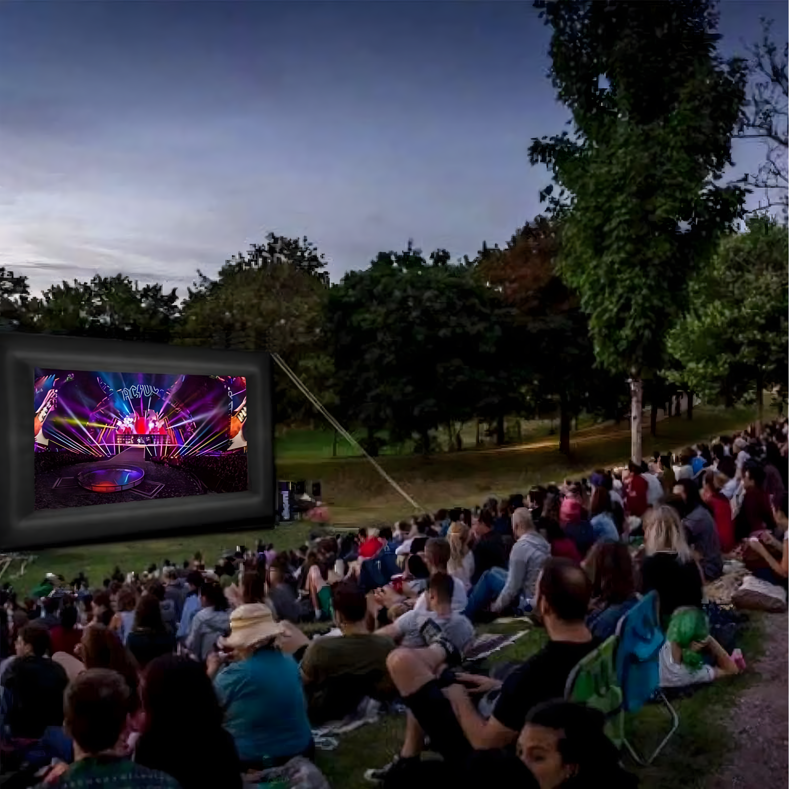 Duży Dmuchany Ekran FIlmowy Projekcyjny do Projektora KINO z Dmuchawą - obrazek 10