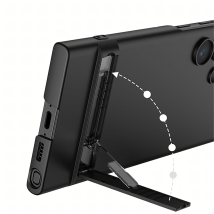 Plecki Etui Ochronne Cienkie z Podstawką do Samsung S24 Ultra Czarne