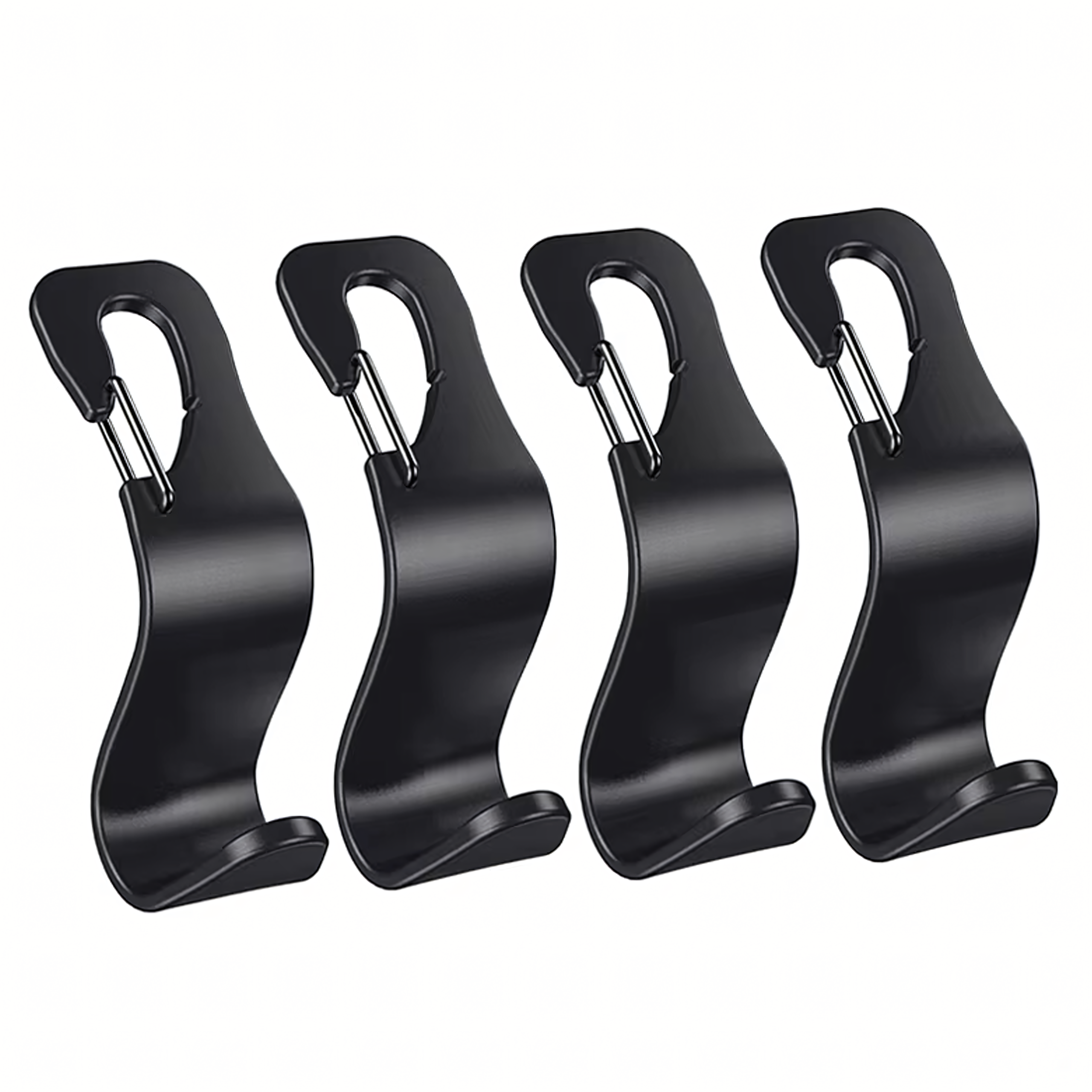Zestaw 4 x Wieszak Hak Haczyk Uchwyt na Zagłówek Zakupy do Fotela Samochodu