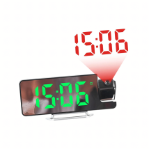 Zegar Elektroniczny Led Budzik Cyfrowy z Projektorem Laserowym Temperatura