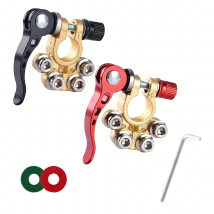 2x Klemy Zaciskowe Złącza Zaciski Akumulatora Dodatnie Ujemne Zestaw 6-24V