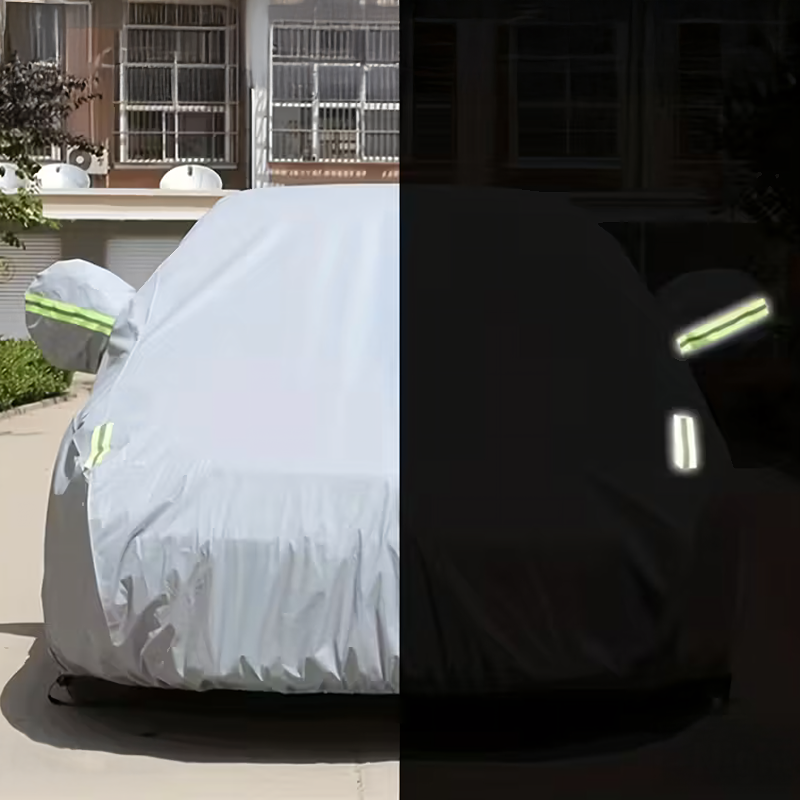 Duży Pokrowiec Plandeka Wodoodporna na Samochód Całoroczna 5,05x1,9x1,5m - obrazek 3